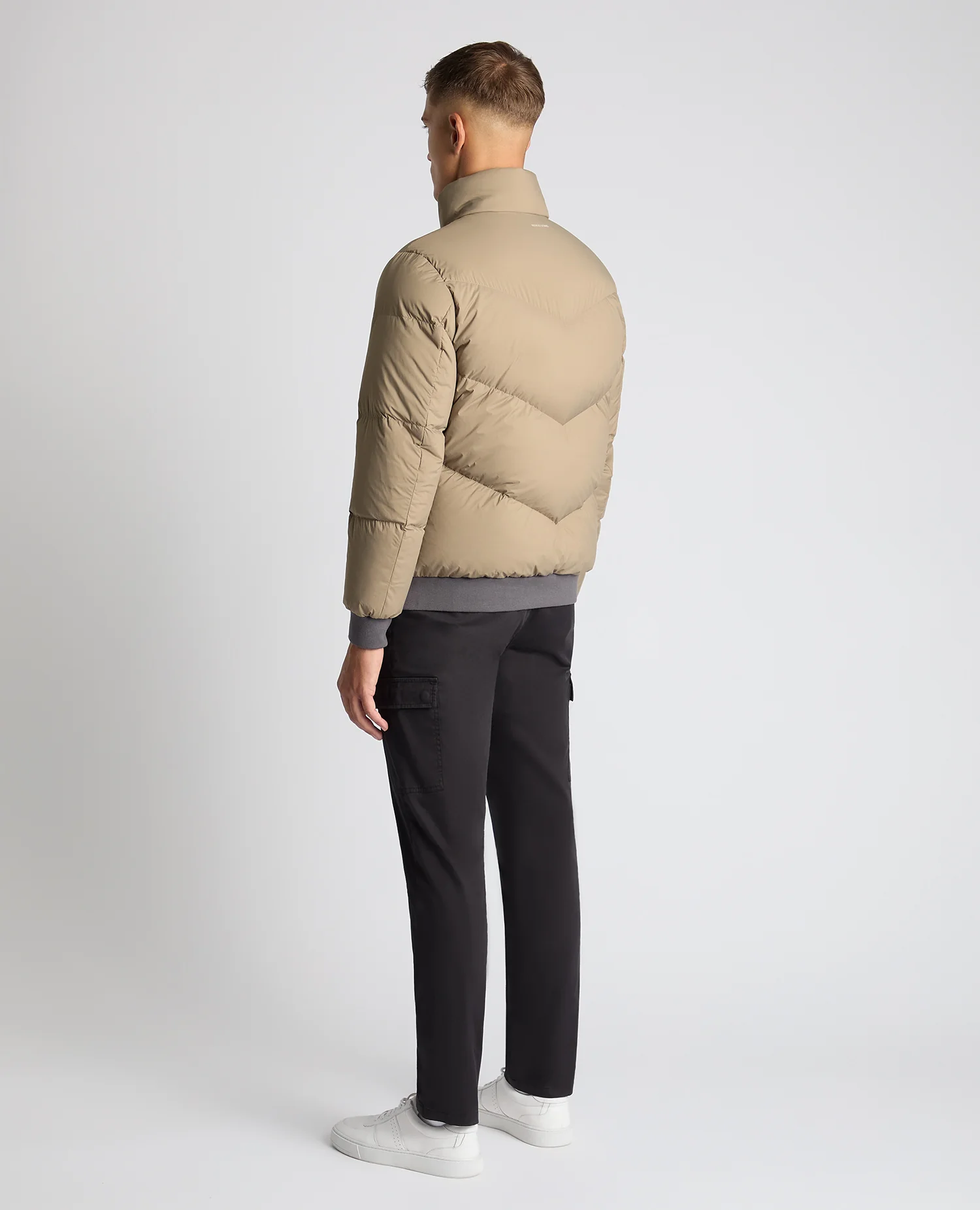Regular Fit Down-Filled Quilted Jacket - Image 3