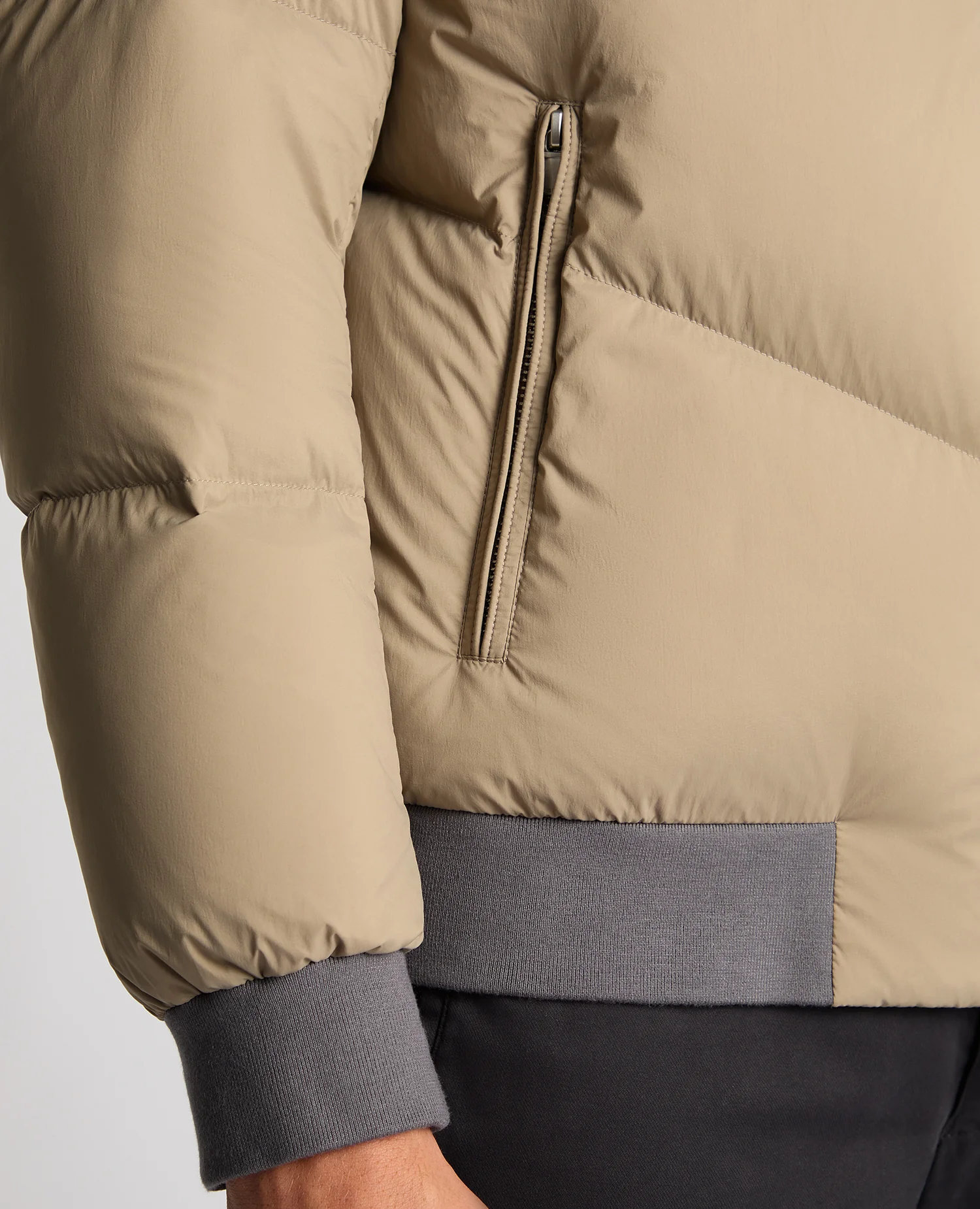 Regular Fit Down-Filled Quilted Jacket - Image 6