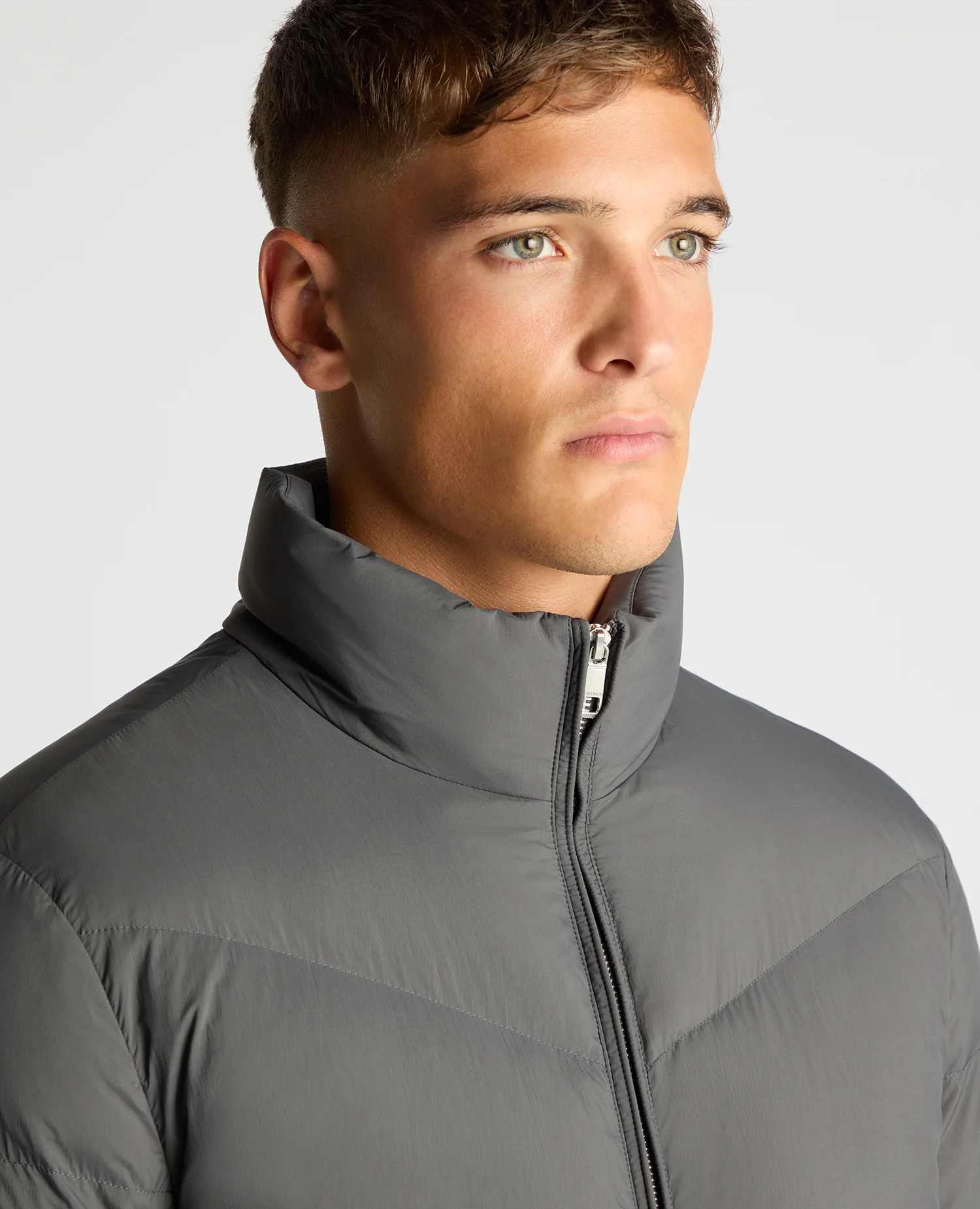 Regular Fit Down-Filled Quilted Jacket - Image 5