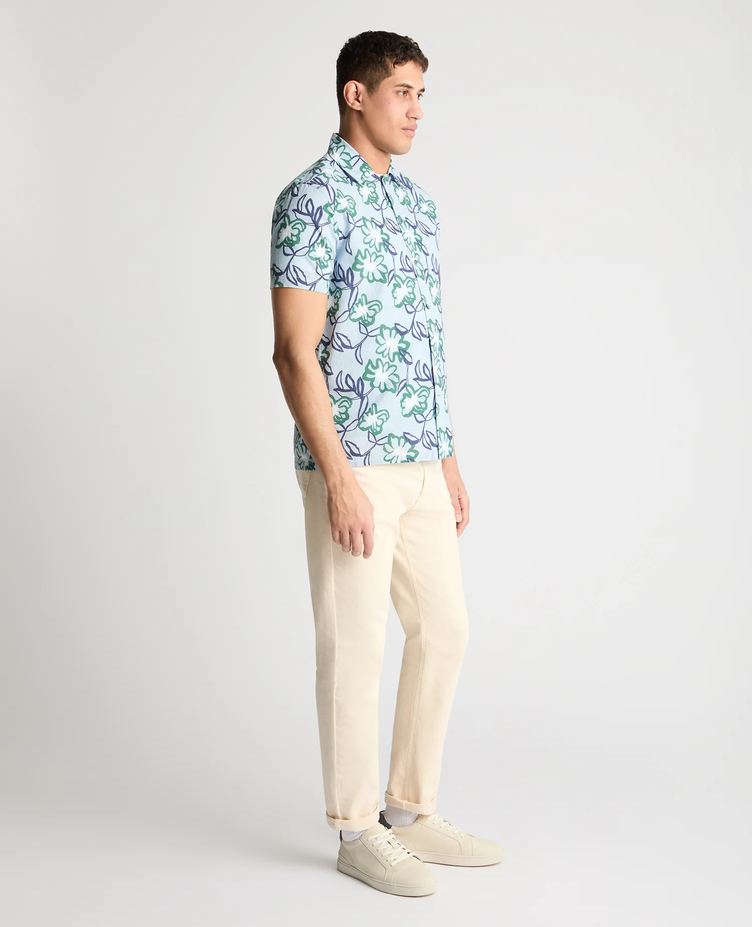 Tapered Fit Floral Patterned Shirt - Image 4