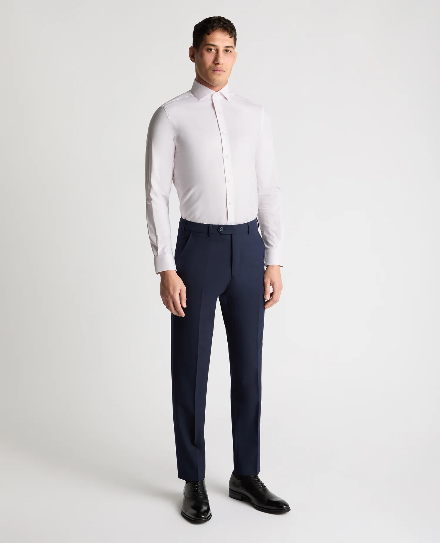 Tapered Fit French Front Cotton Shirt - Image 2