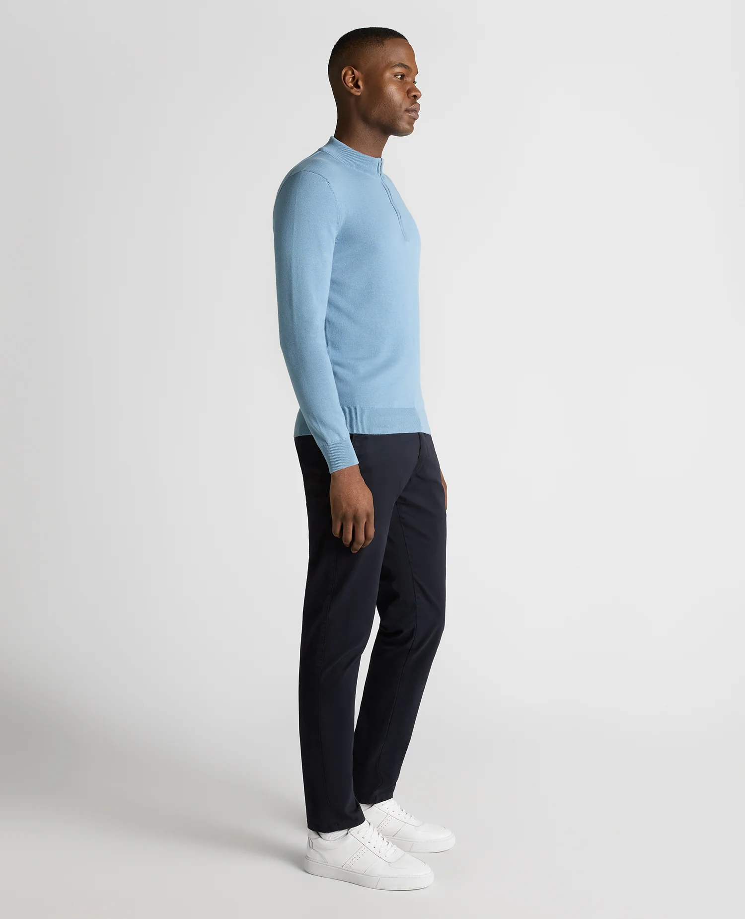 Cotton Half Zip Jumper - Image 4