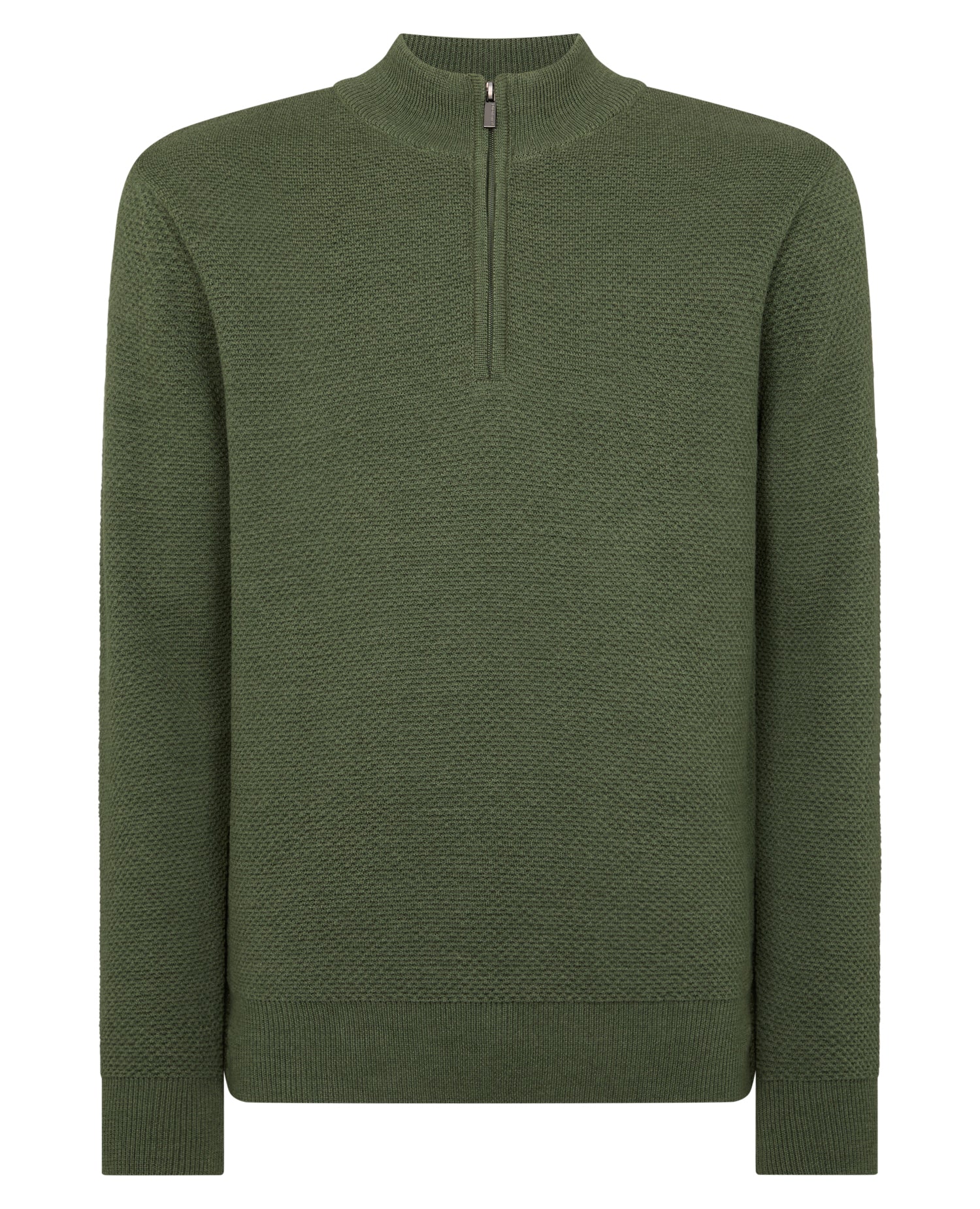 Tapered Fit Merino Half Zip Sweater - Image 6