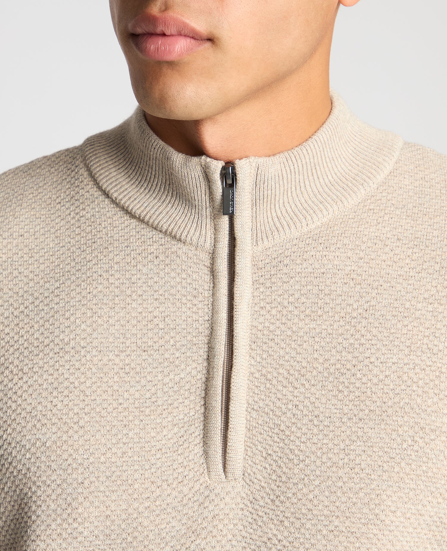 Tapered Fit Merino Half Zip Sweater - Image 5