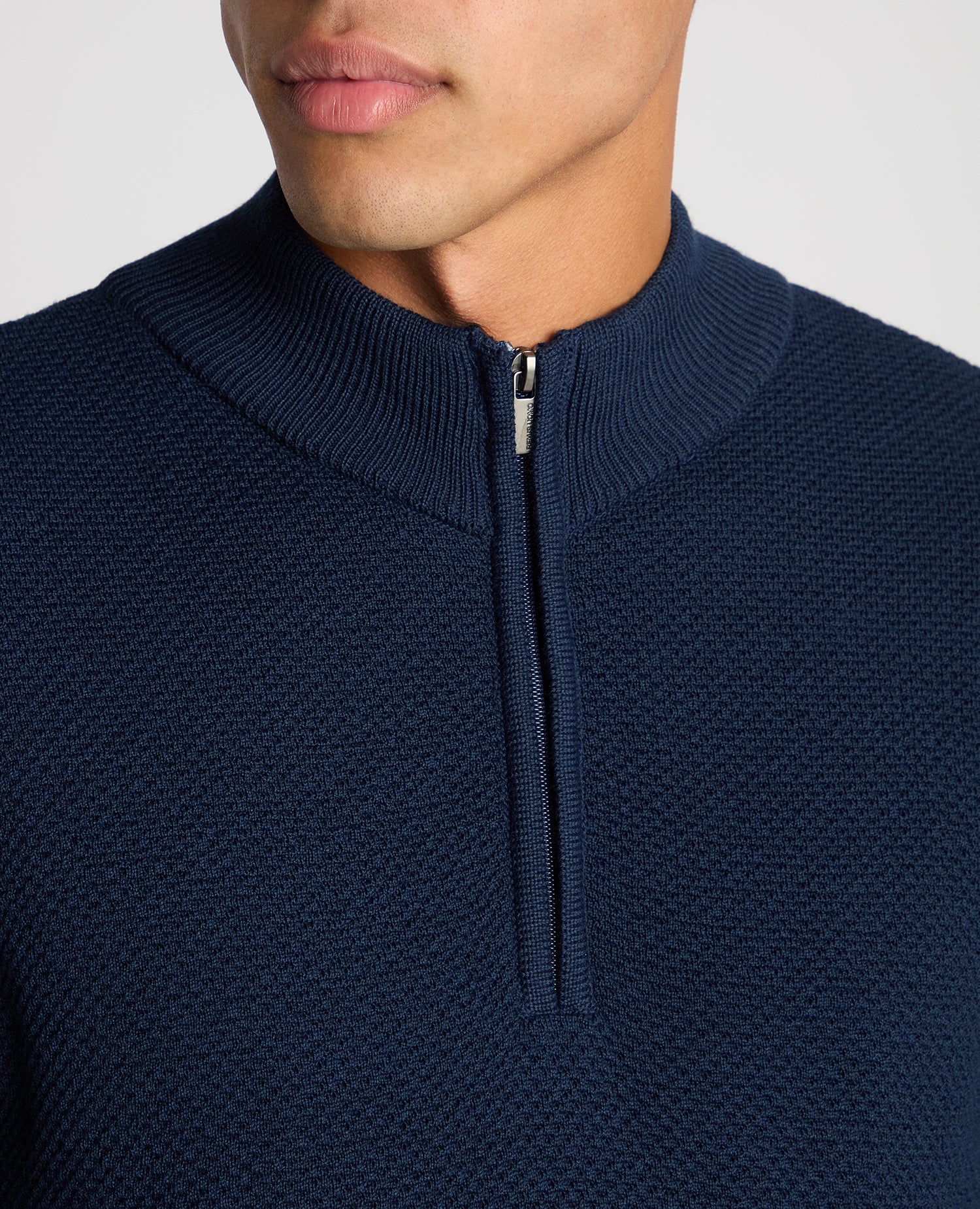 Tapered Fit Merino Half Zip Sweater - Image 5