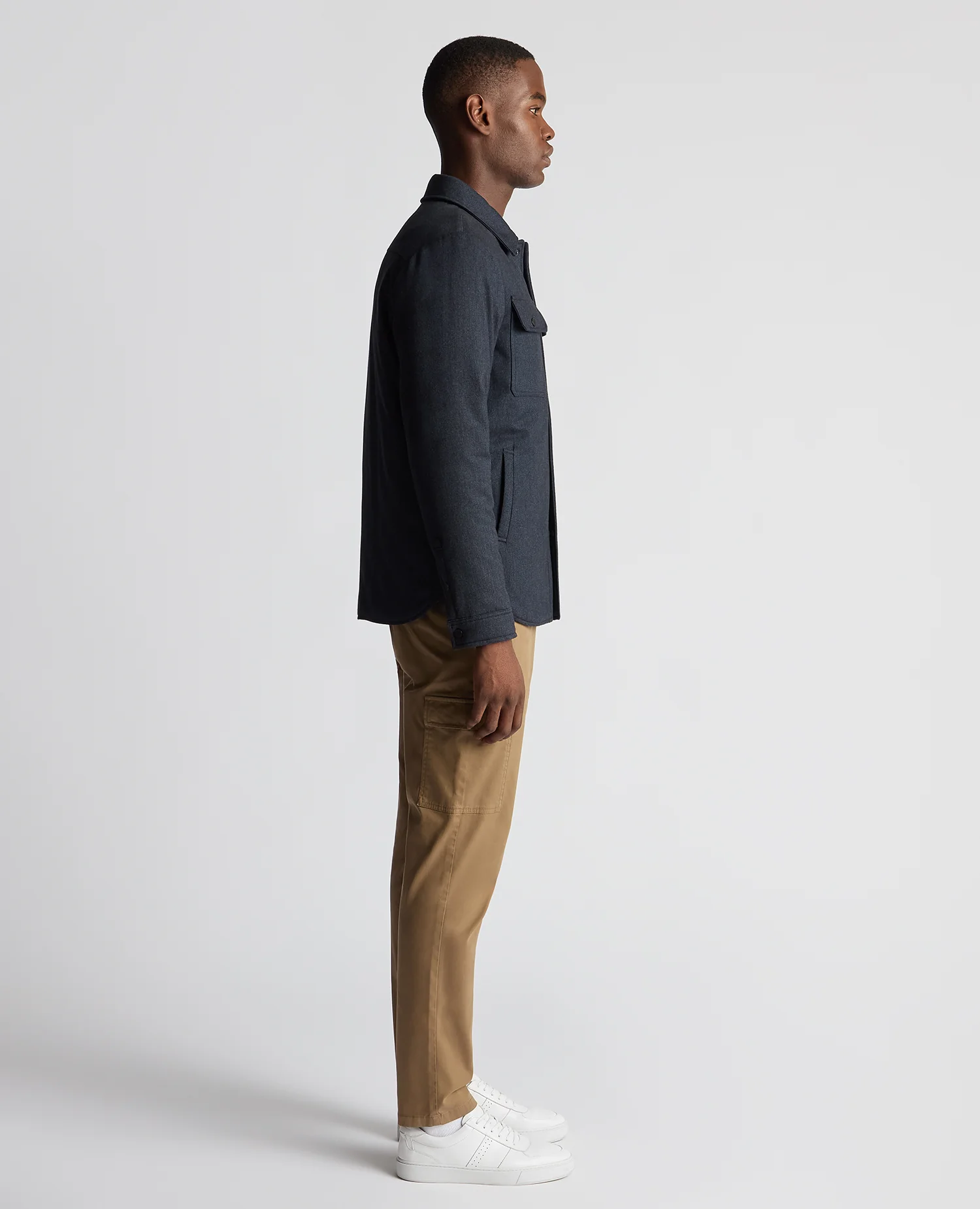 Regular Fit Quilted Overshirt - Image 4