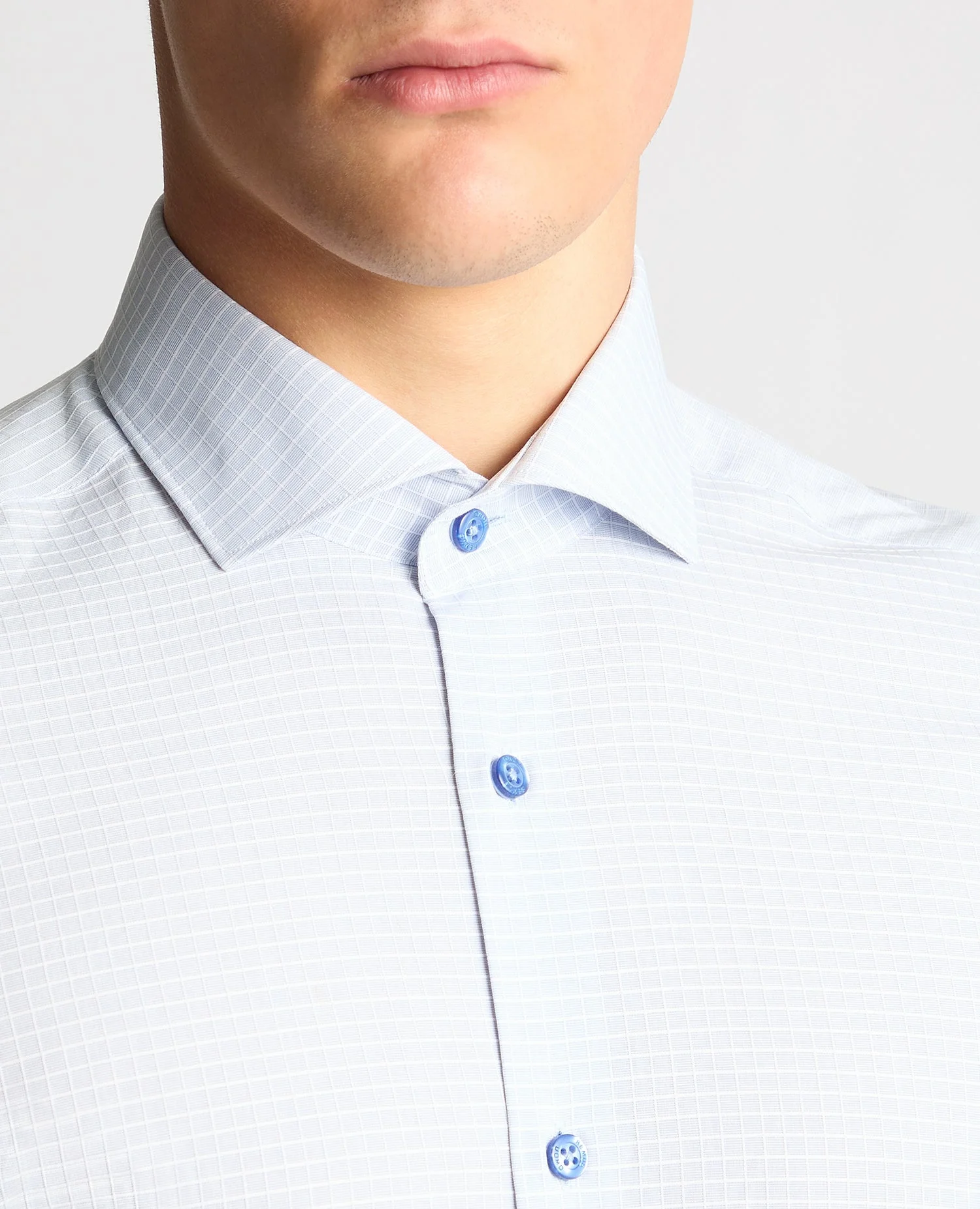 Tapered Fit Jacquard Cotton Shirt - Image 4