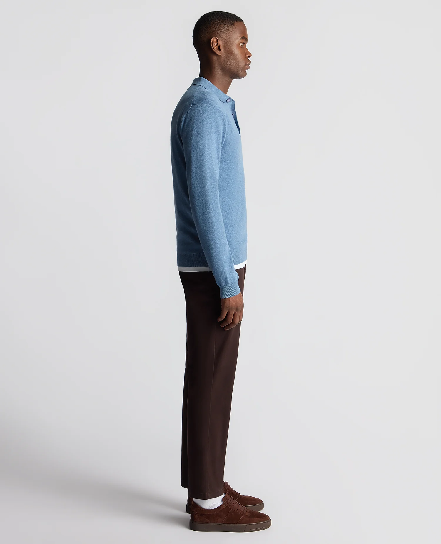 Relaxed Fit Cotton Knitted Polo - Image 4