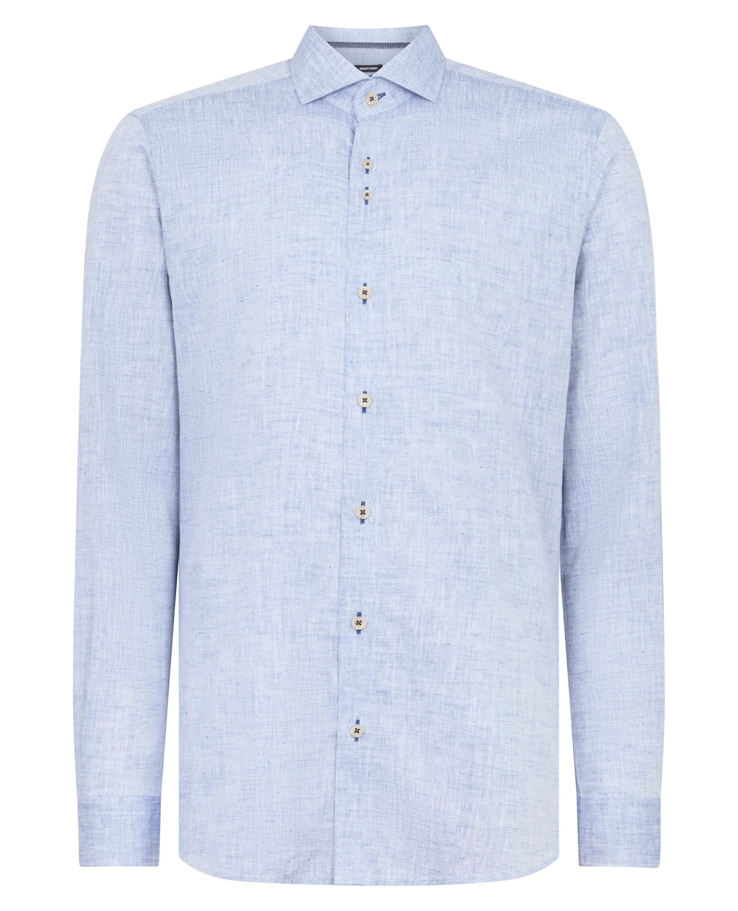 Tapered Fit Linen-Blend Shirt - Image 6
