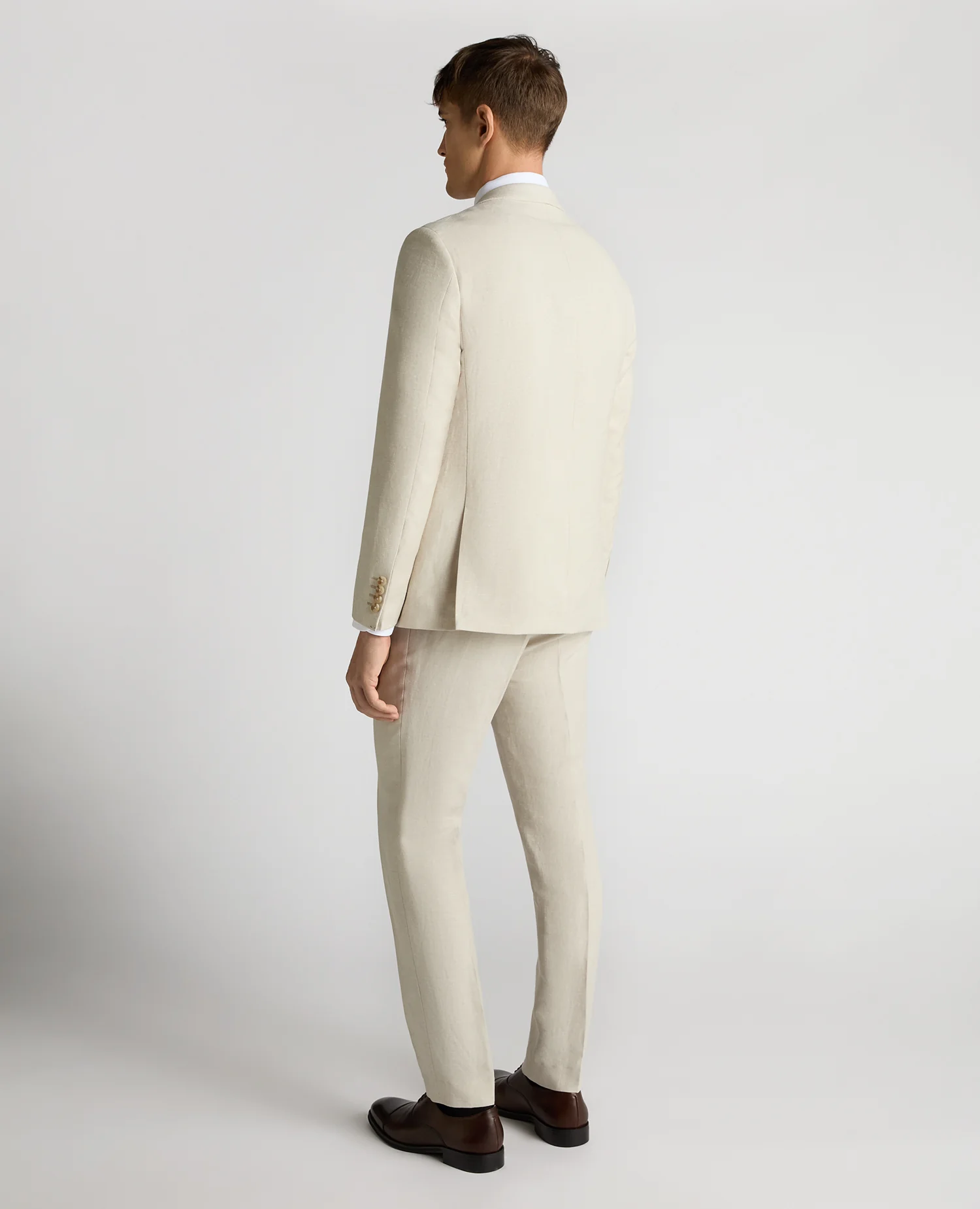 Tapered Fit Linen-Blend Suit - Image 3