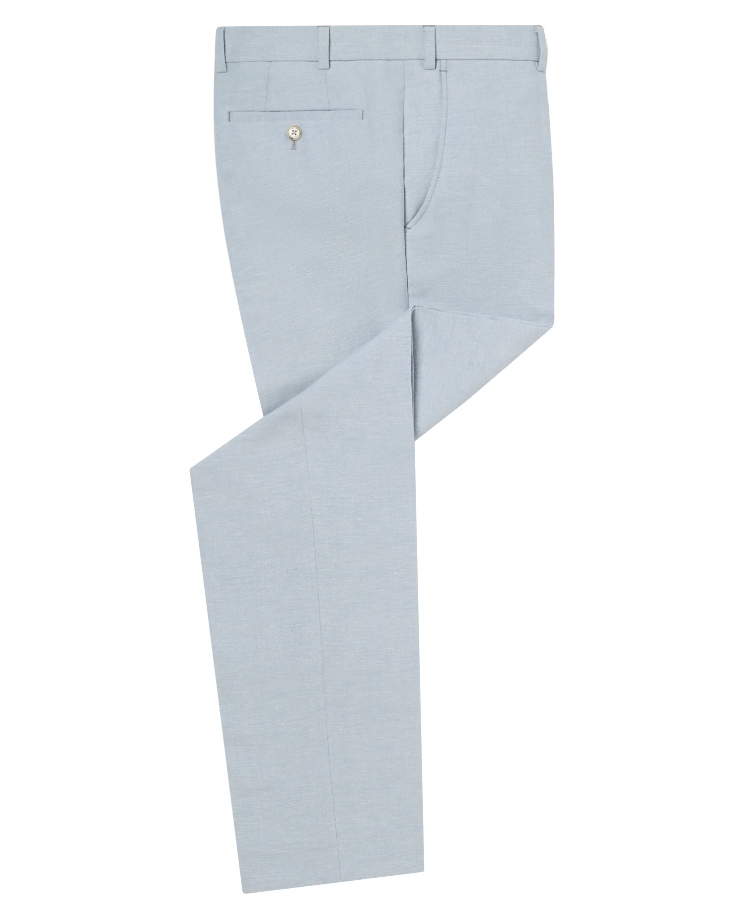 Tapered Fit Linen-Blend Suit Trousers - Image 6