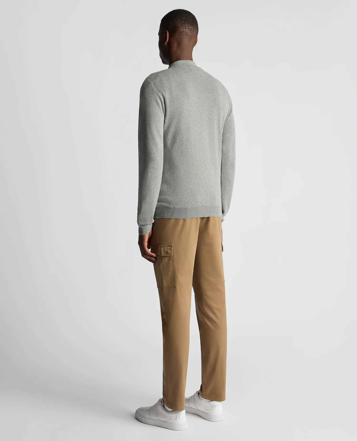 Relaxed Fit Cotton Knitted Polo - Image 3
