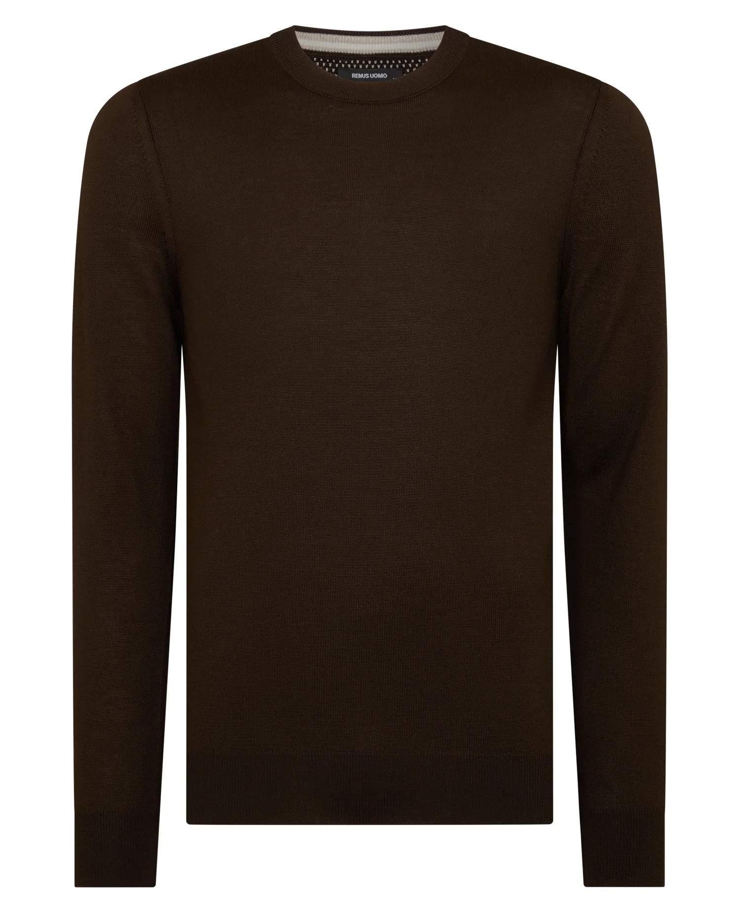 Tapered Fit Merino Wool-Blend Crew Neck Sweater - Image 6