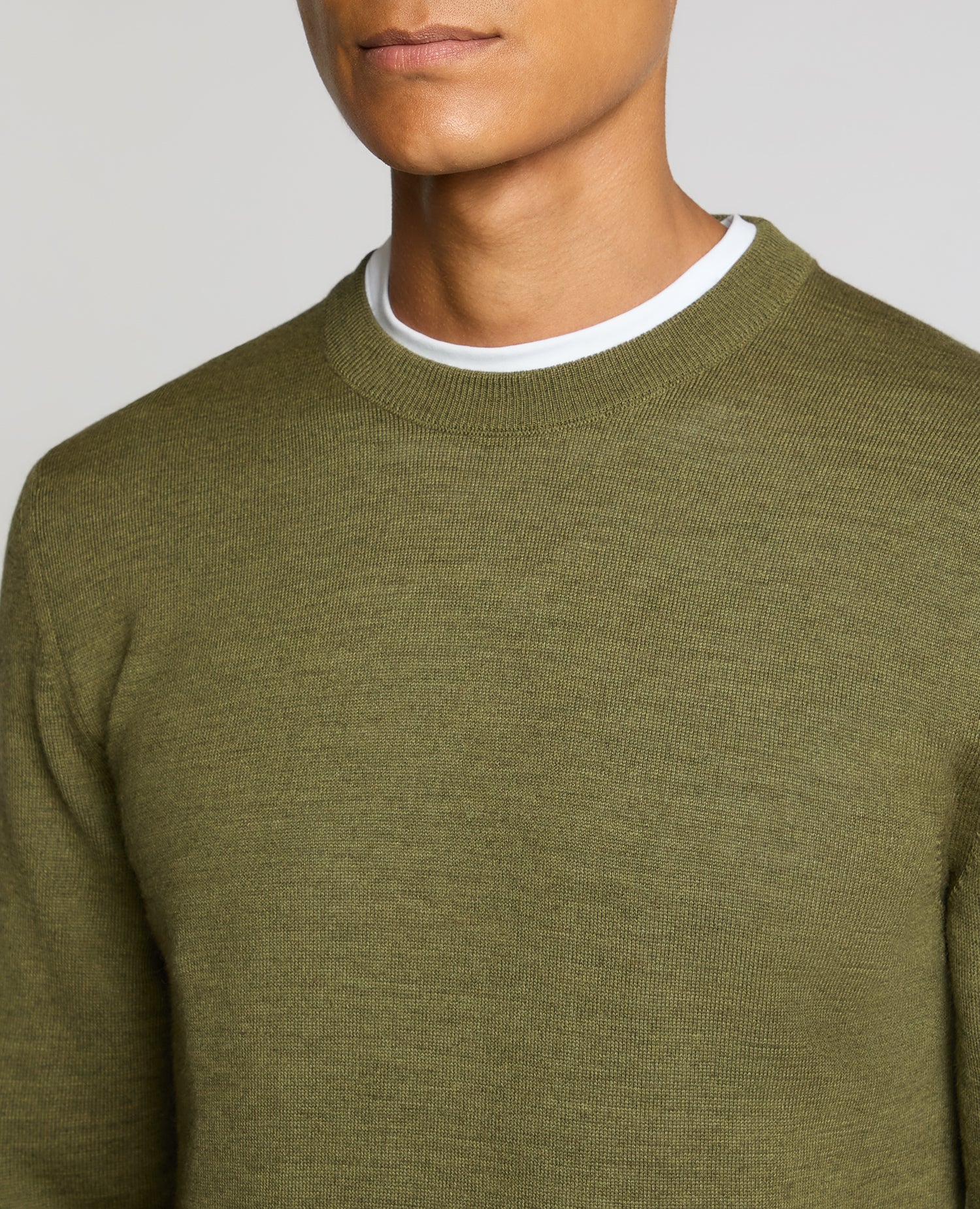 Crew Neck Merino Wool-Blend Sweater - Image 5