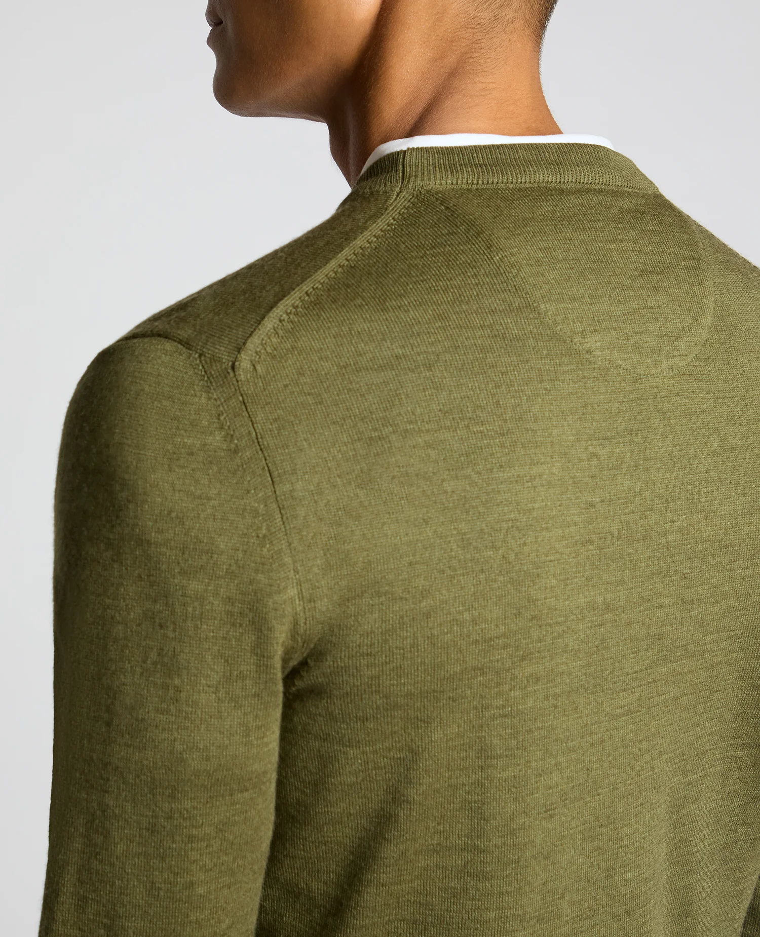 Crew Neck Merino Wool-Blend Sweater - Image 6