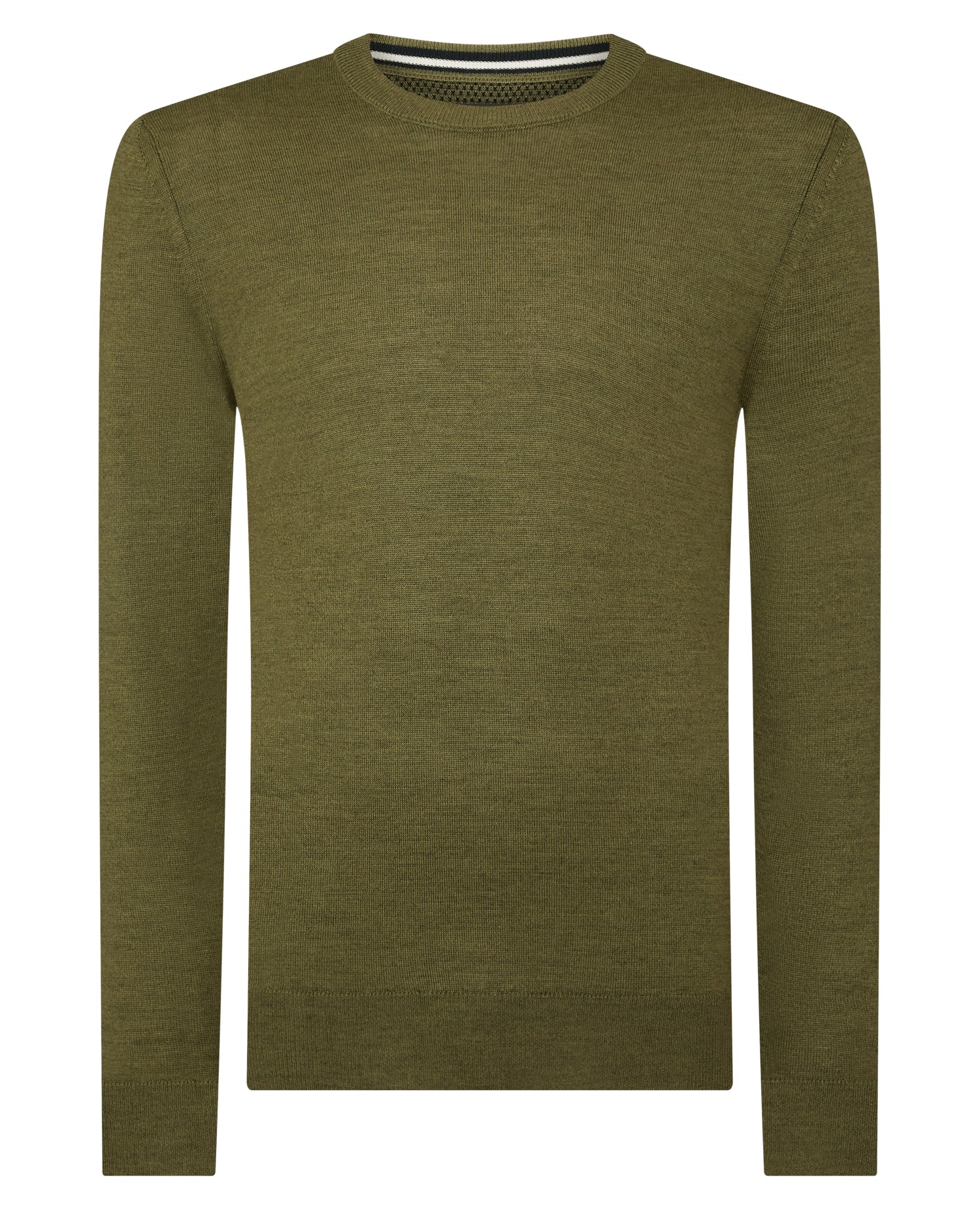 Crew Neck Merino Wool-Blend Sweater - Image 7