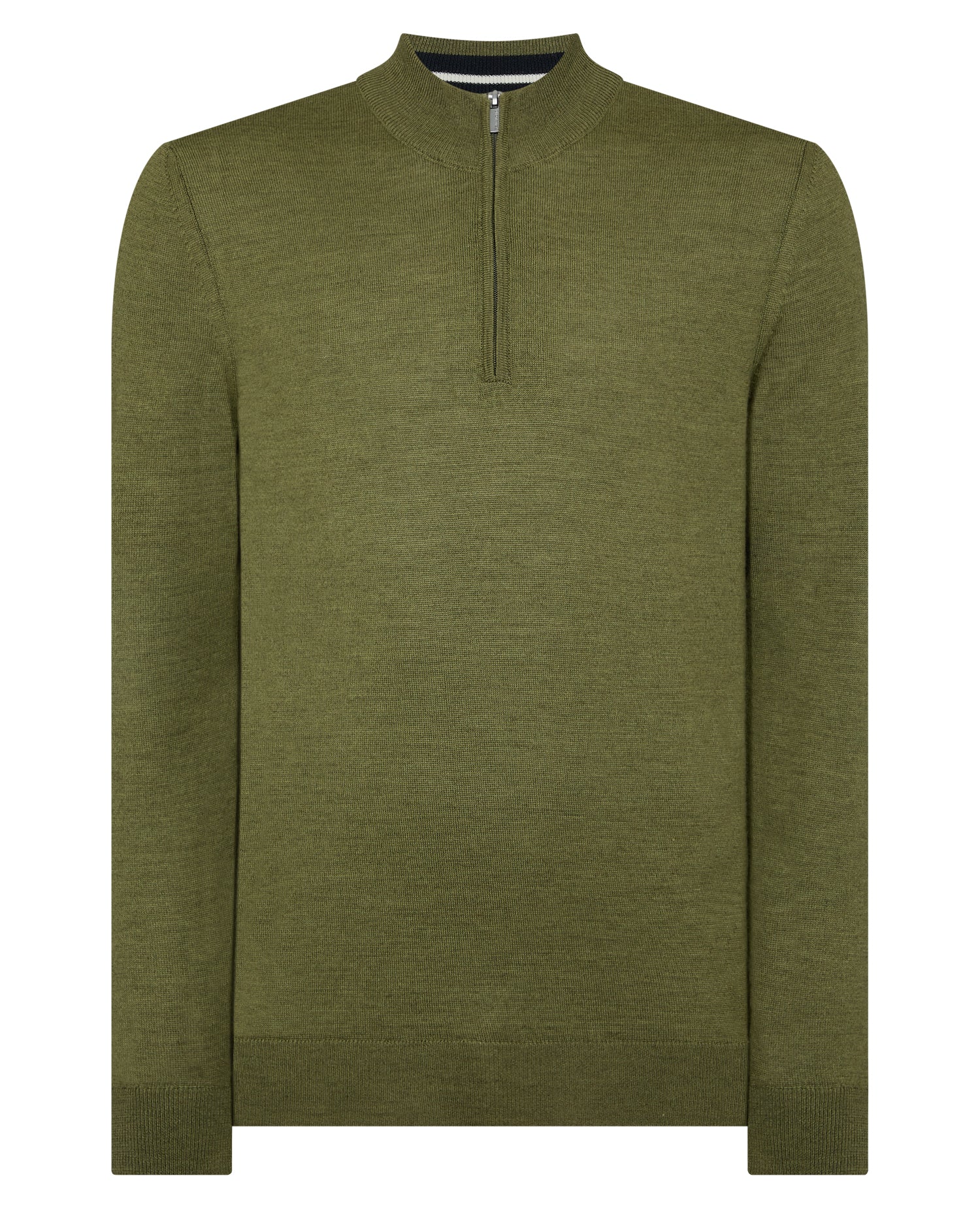 Half Zip Merino Wool-Blend Sweater - Image 5