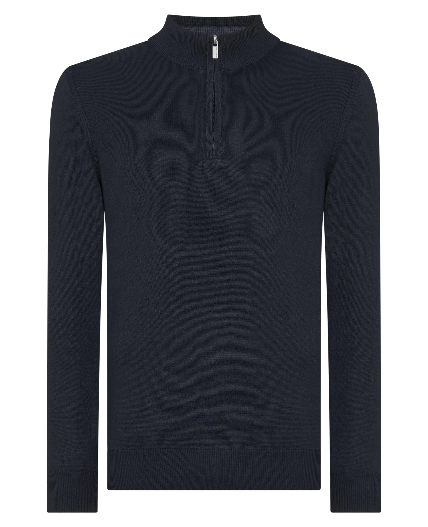 Tapered Fit Merino Wool-Blend Half Zip Sweater - Image 6