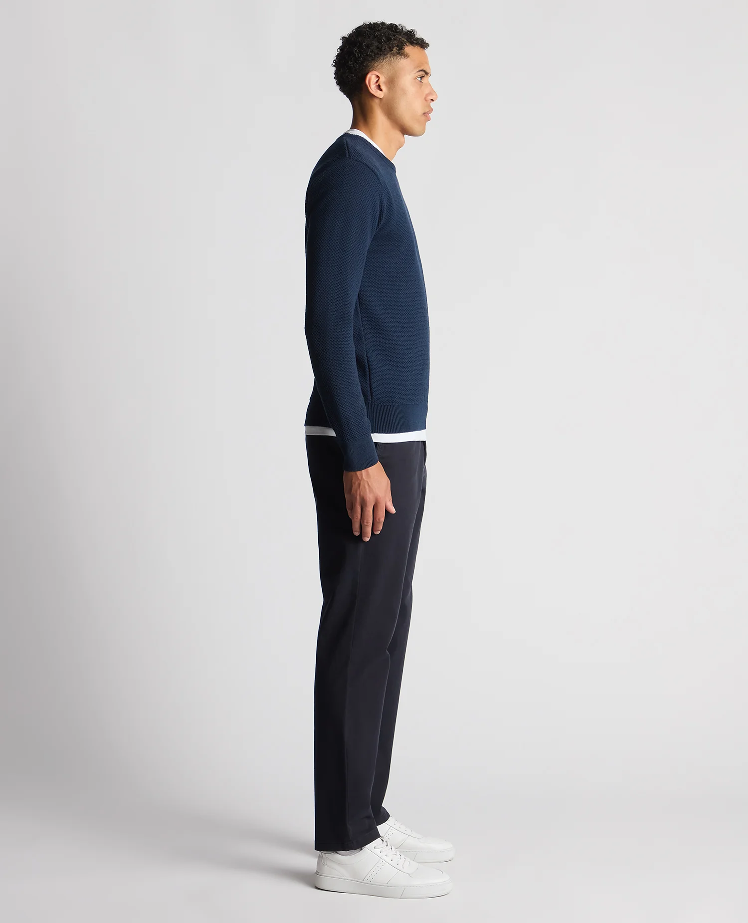 Tapered Fit Merino Wool-Blend Sweater - Image 4