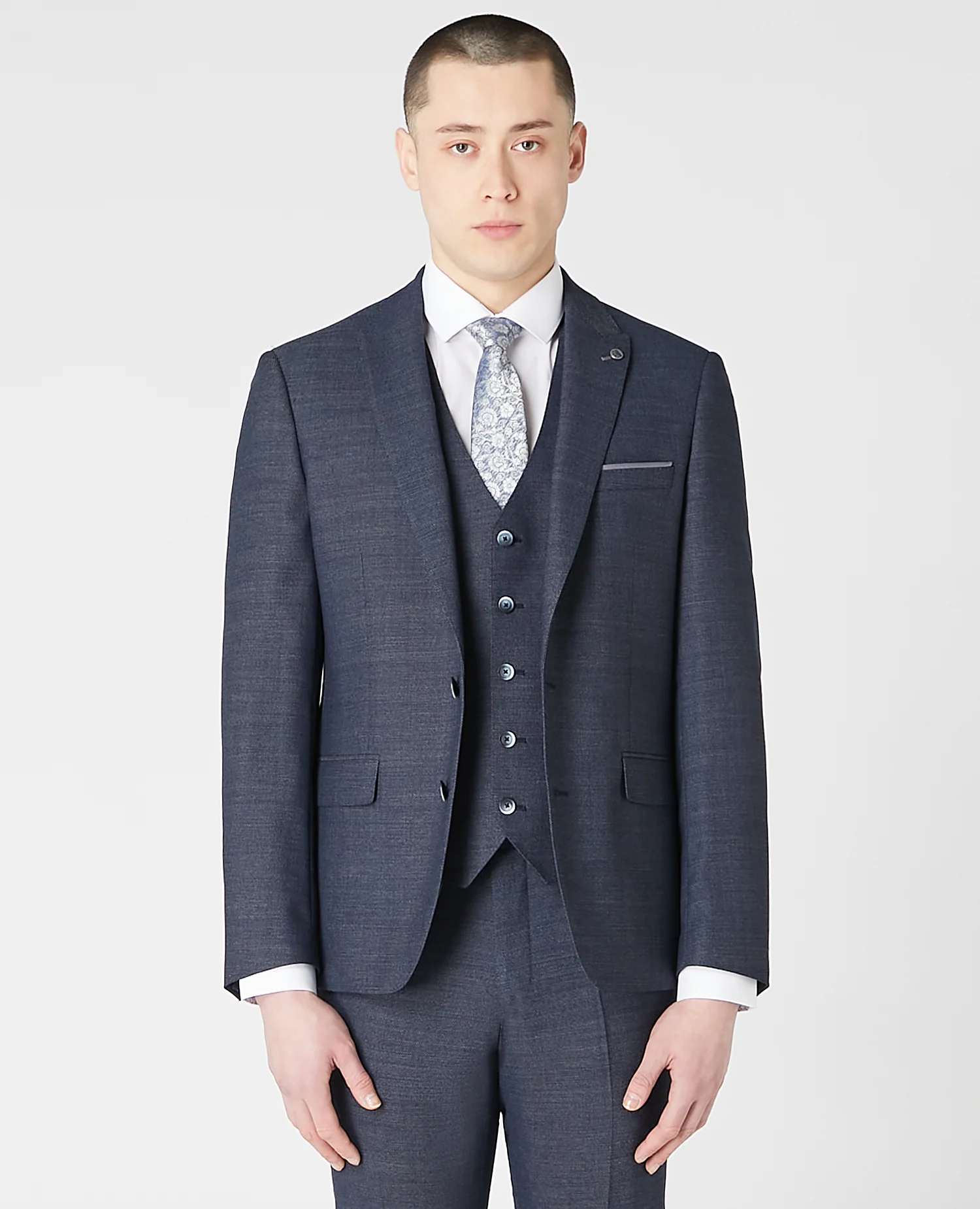 Tapered Fit Wool-Rich Stretch Mix and Match Suit Jacket