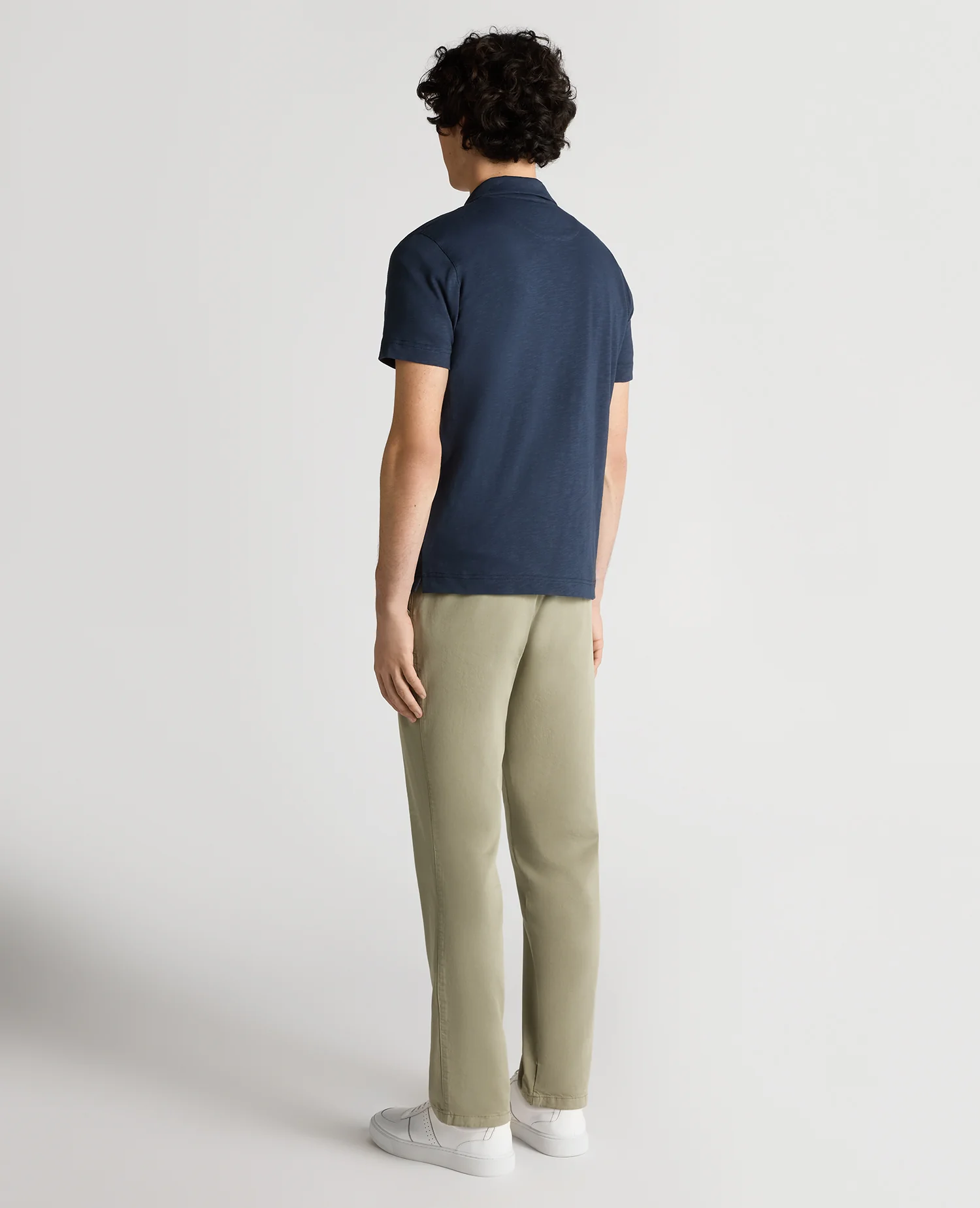 Slub Yarn Jersey Polo Shirt - Image 3
