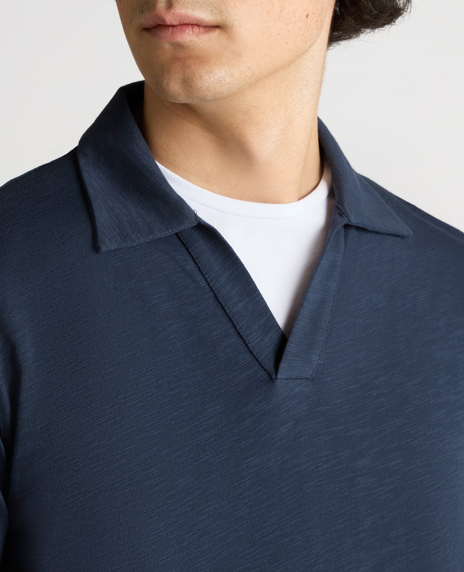 Slub Yarn Jersey Polo Shirt - Image 5