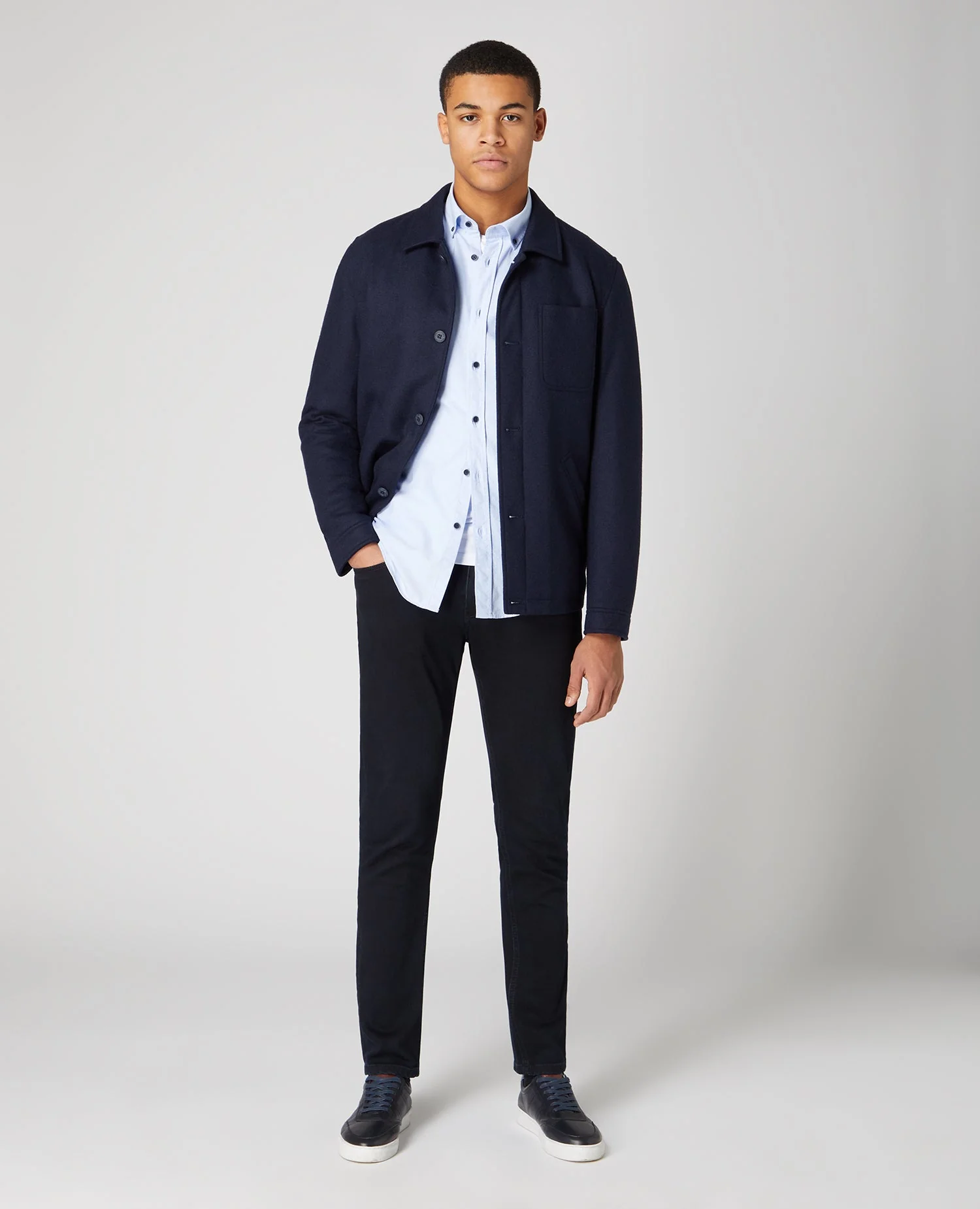 Tapered Fit Oxford Cotton Shirt - Image 2