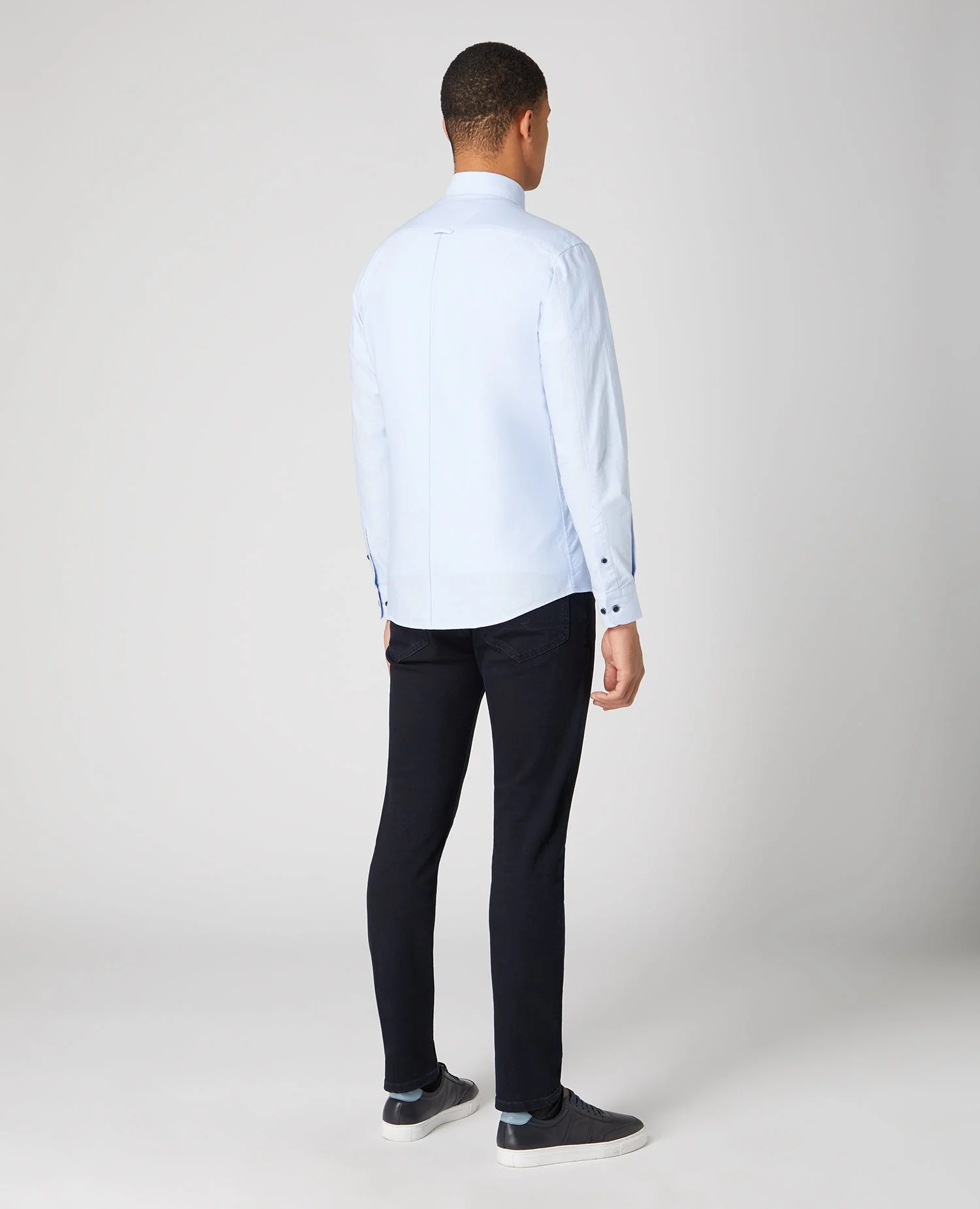 Tapered Fit Oxford Cotton Shirt - Image 3