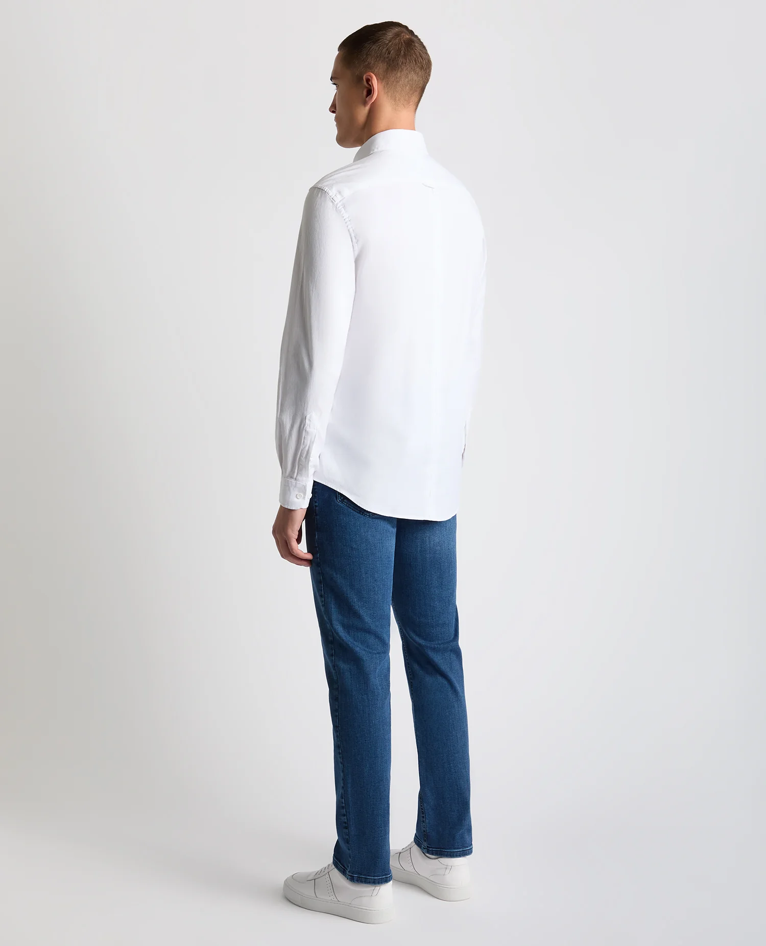 Tapered Fit Oxford Cotton Shirt - Image 3