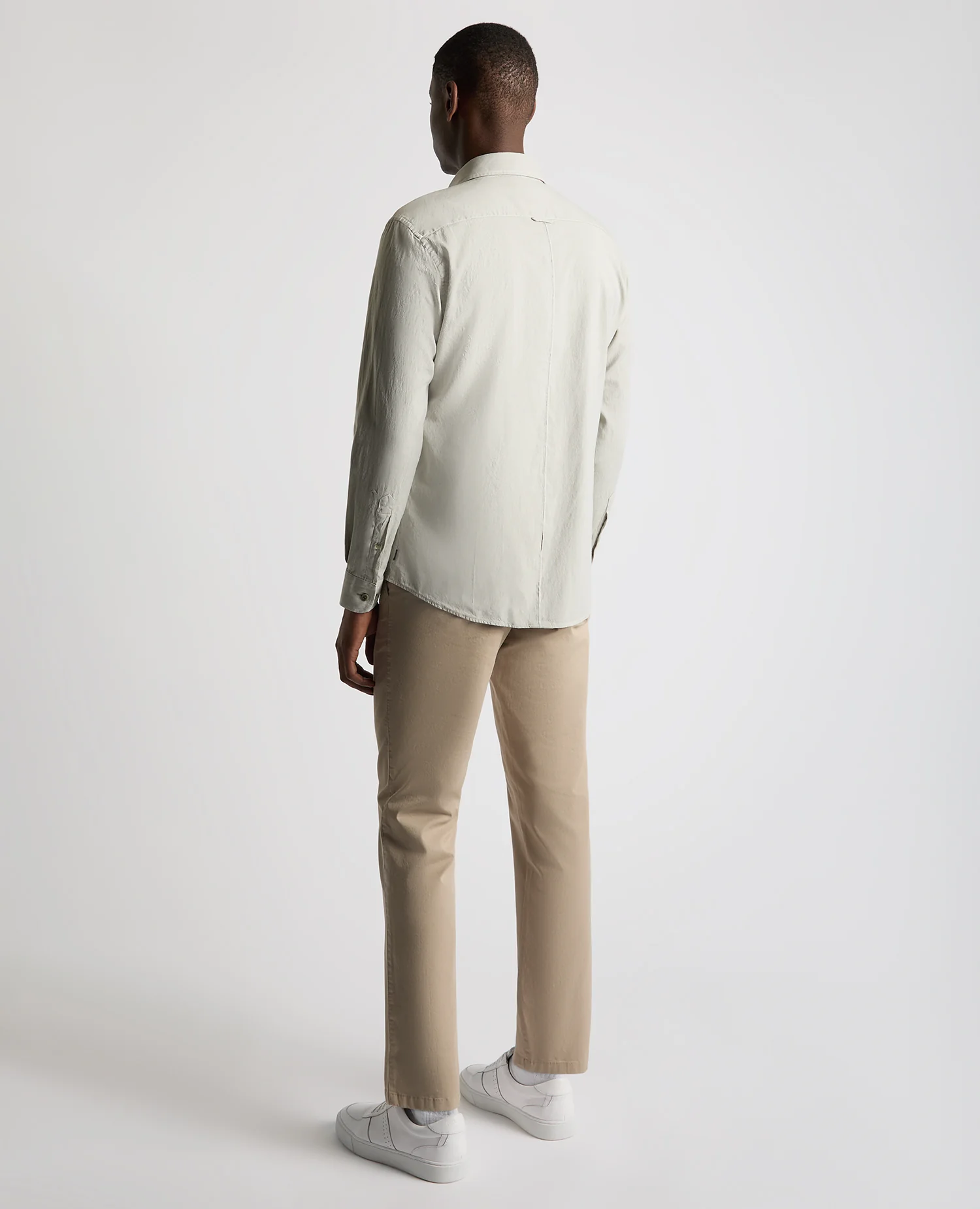Tapered fit oxford cotton shirt - Image 3