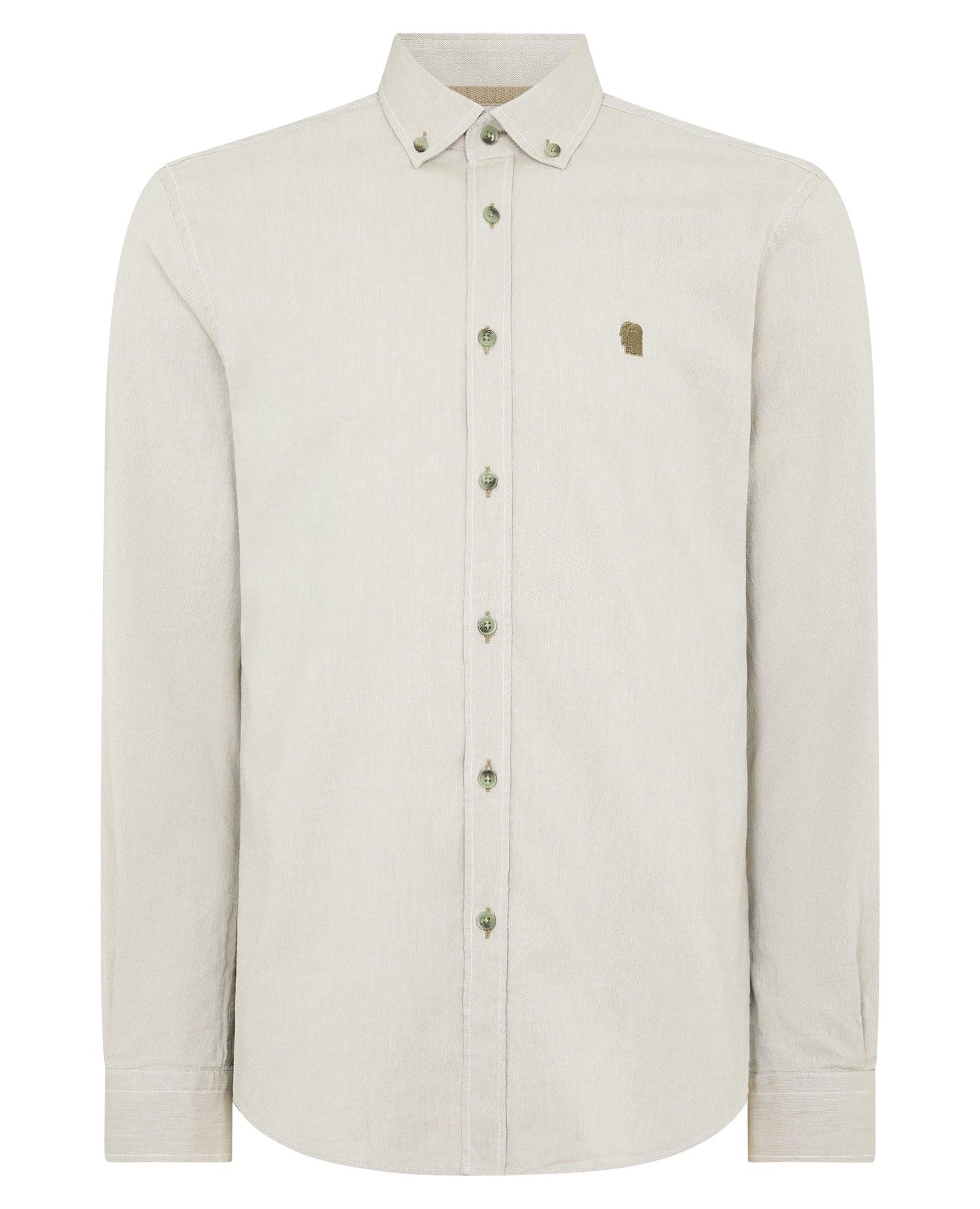 Tapered fit oxford cotton shirt - Image 6