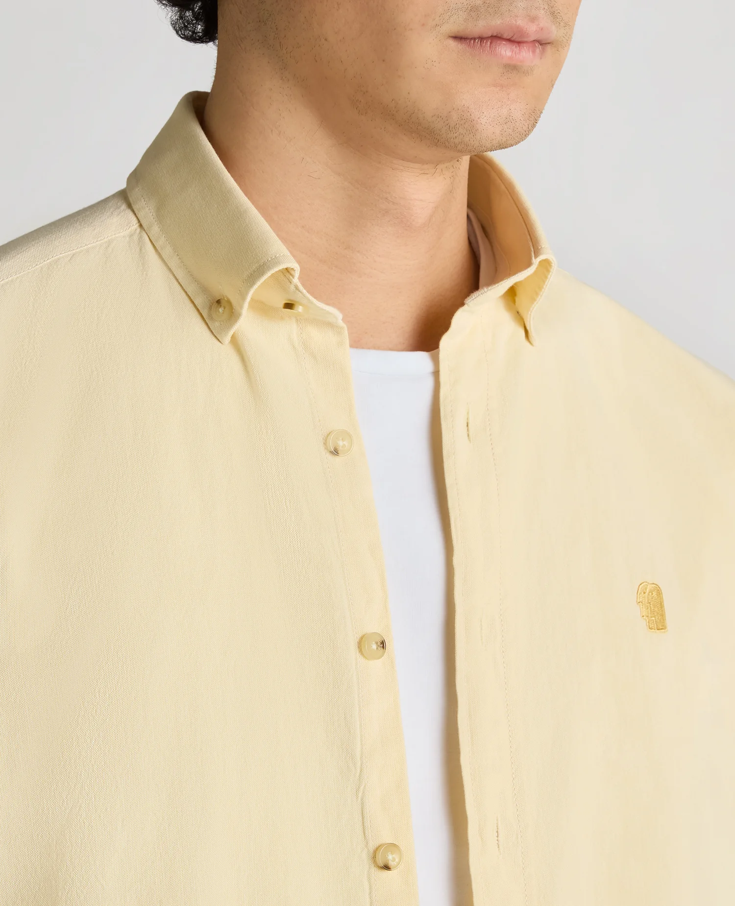 Tapered Fit Oxford Cotton Shirt - Image 5