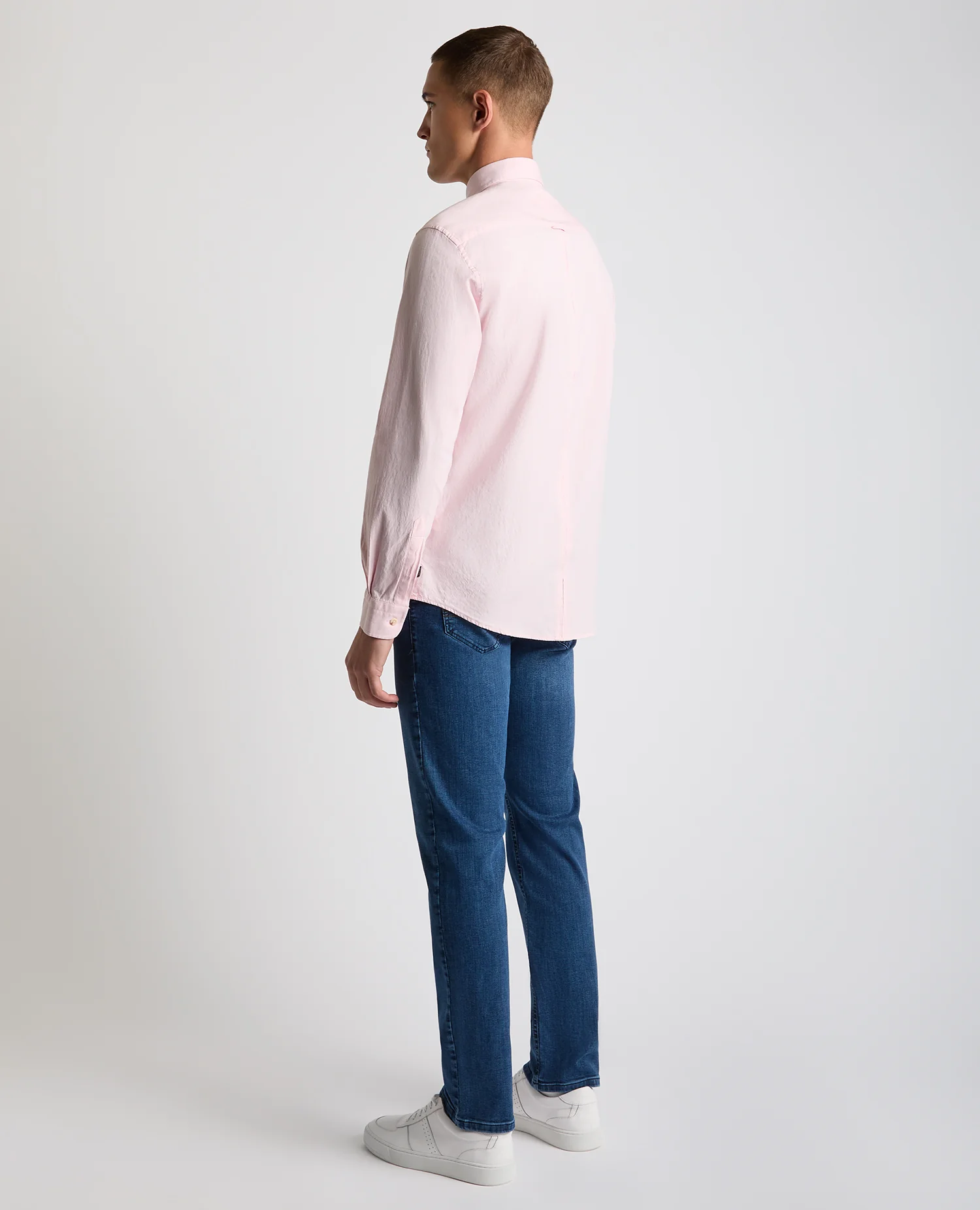 Tapered Fit Oxford Cotton Shirt - Image 3