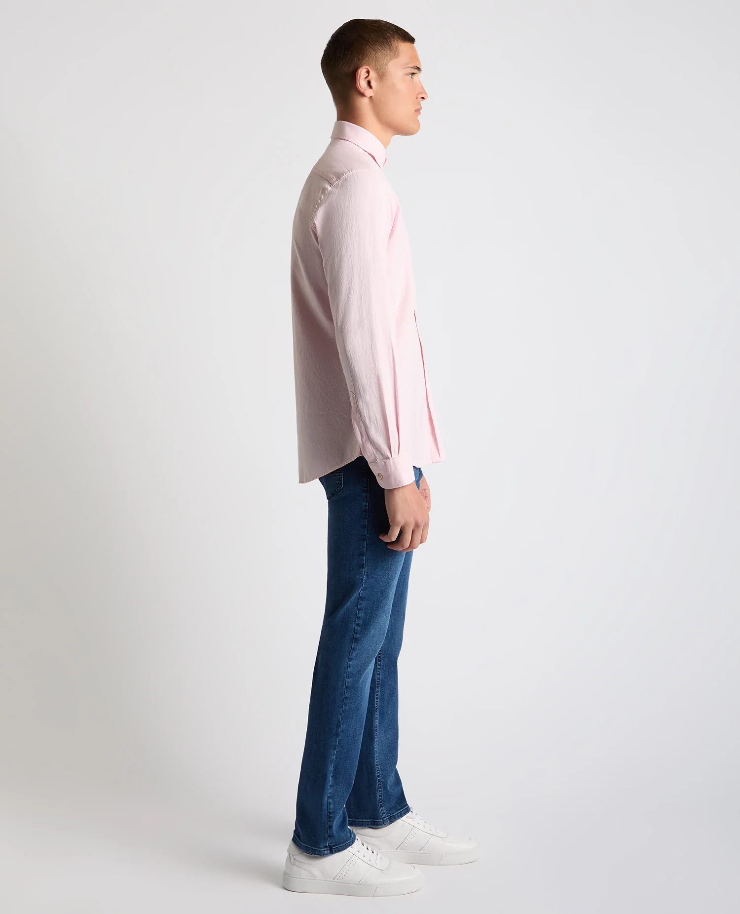 Tapered Fit Oxford Cotton Shirt - Image 4
