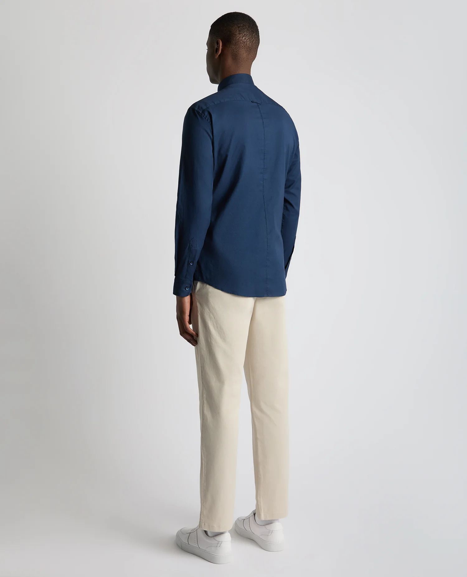 Tapered Fit Oxford Cotton Shirt - Image 3