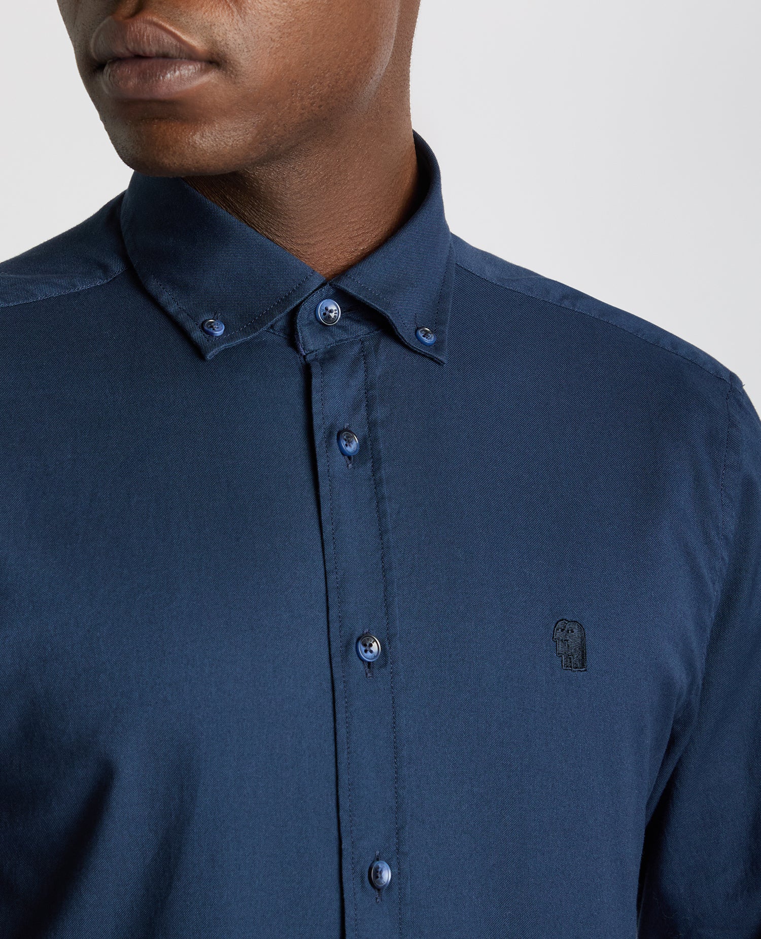 Tapered Fit Oxford Cotton Shirt - Image 4
