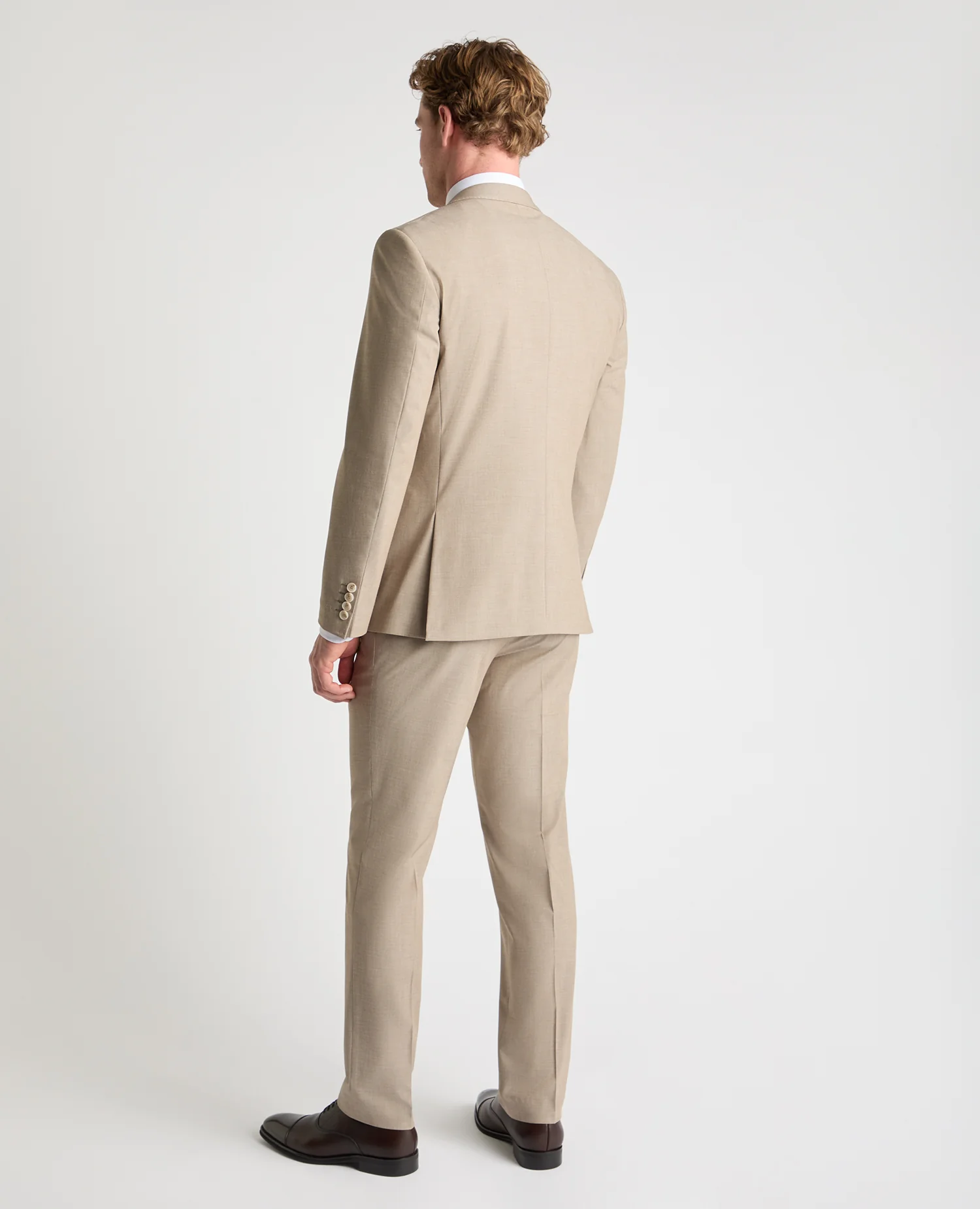 Tapered Fit Peak Lapel Suit - Image 3