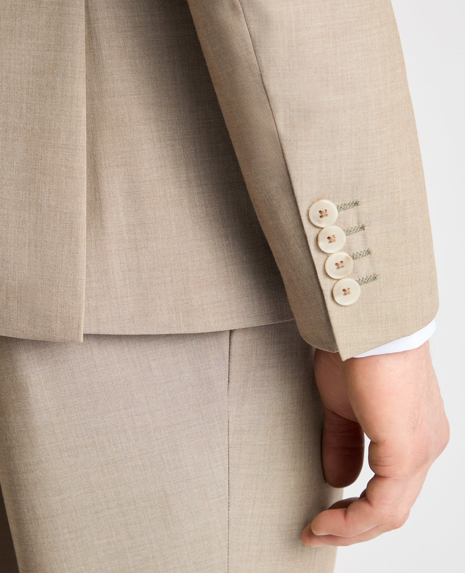 Tapered Fit Peak Lapel Suit - Image 5
