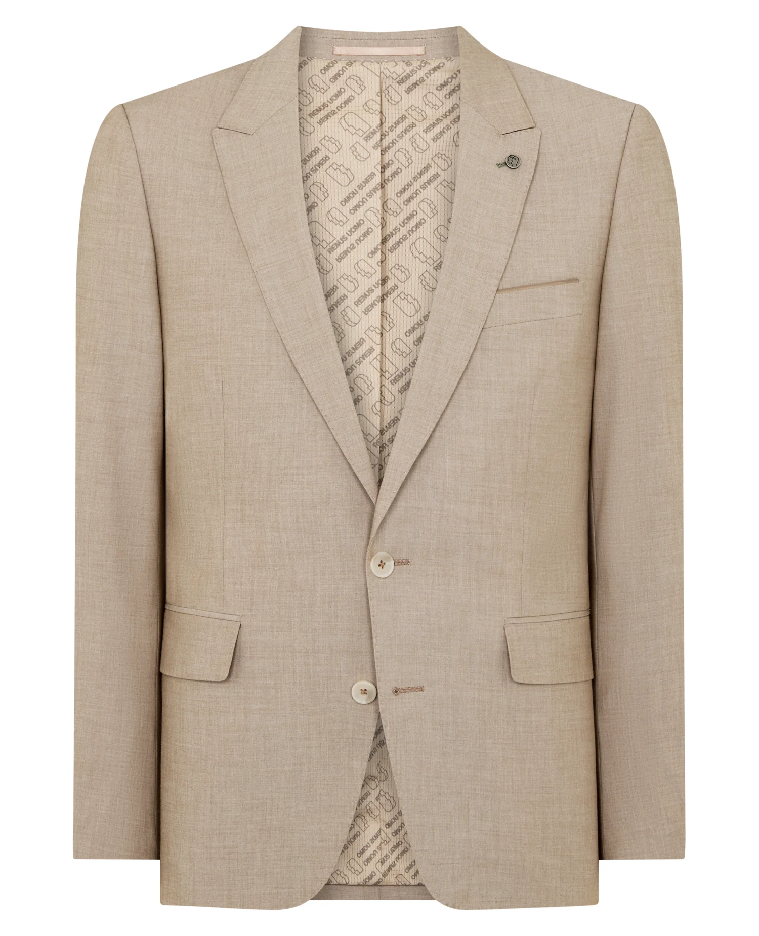 Tapered Fit Peak Lapel Suit - Image 6