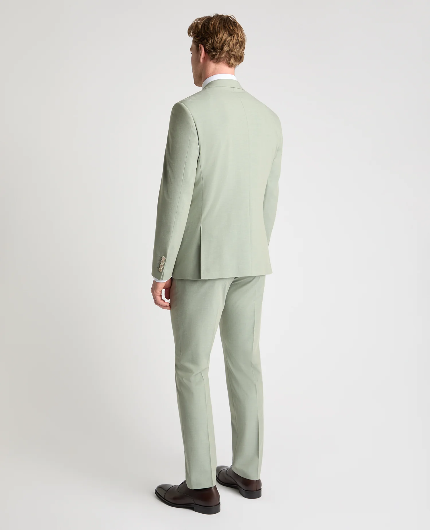 Tapered Fit Peak Lapel Suit Jacket - Image 3