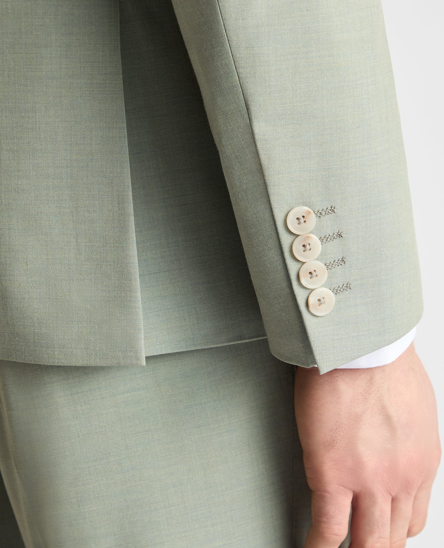 Tapered Fit Peak Lapel Suit Jacket - Image 5