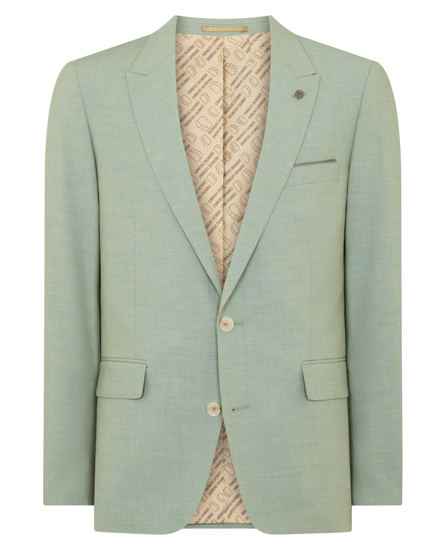 Tapered Fit Peak Lapel Suit Jacket - Image 6