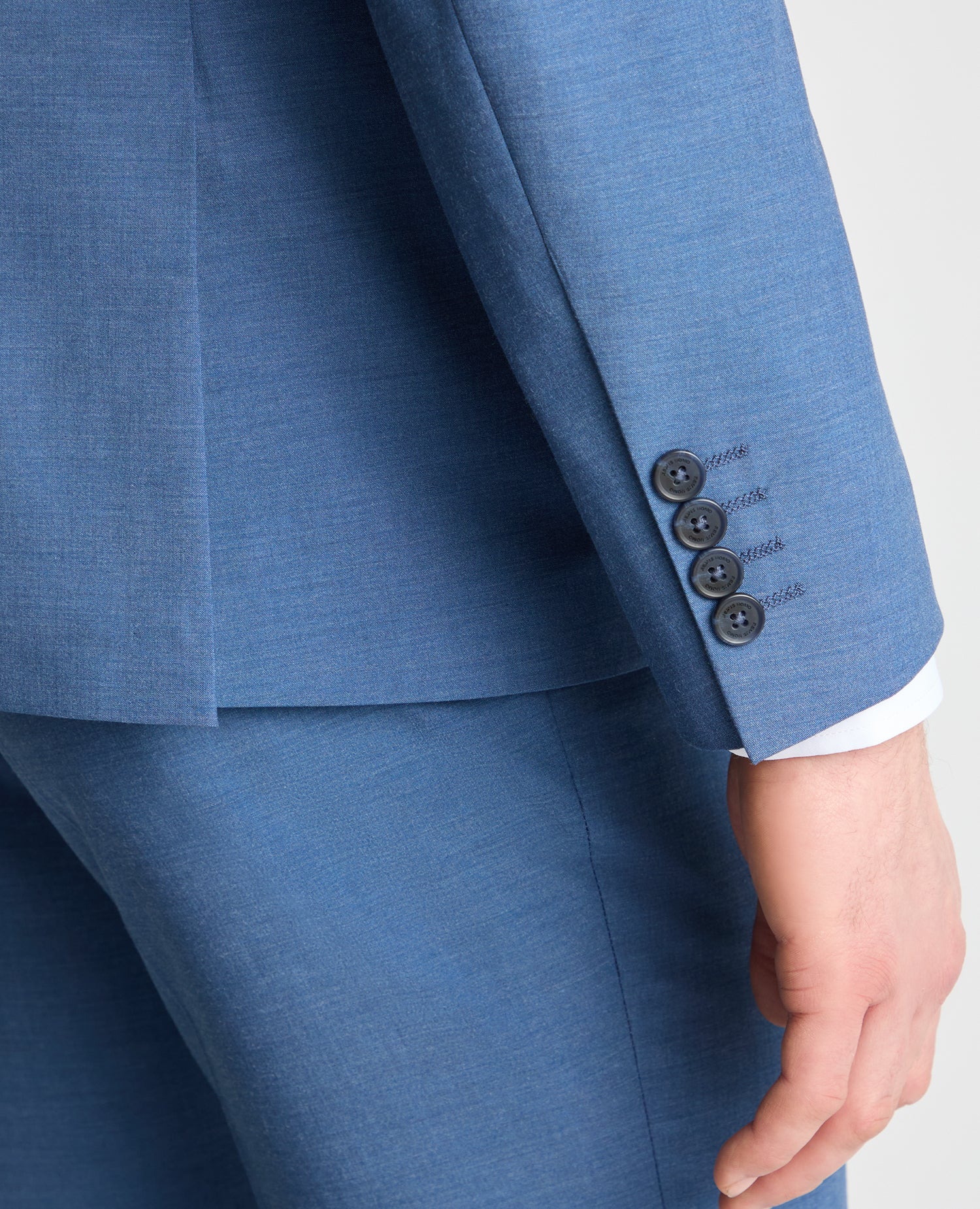 Tapered Fit Peak Lapel Suit Jacket - Image 5