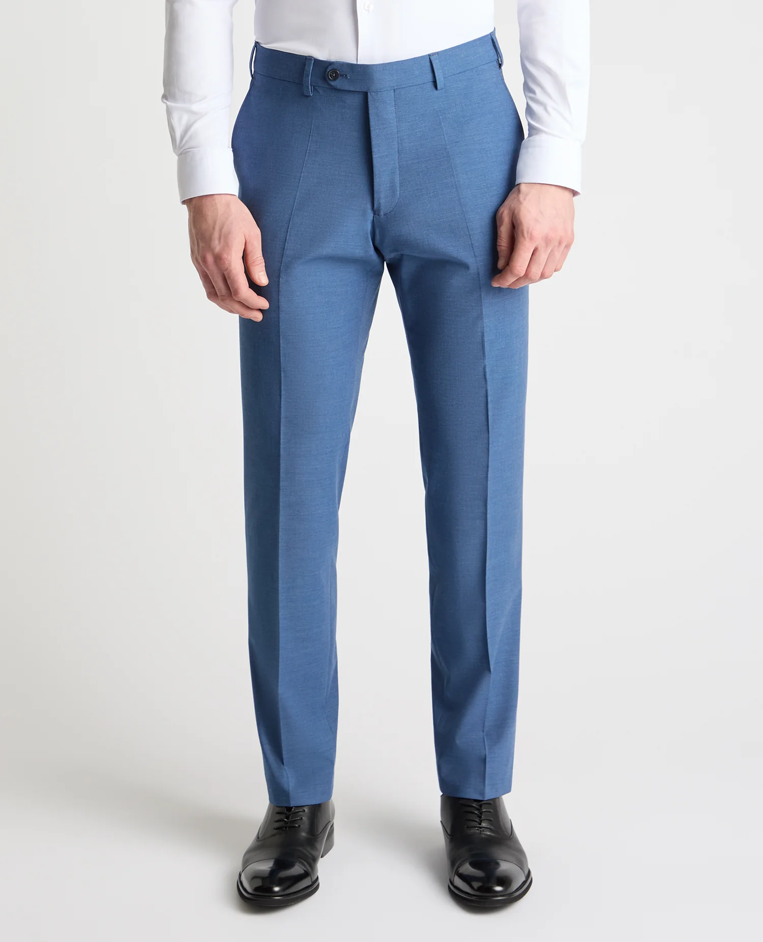 Tapered Fit Peak Lapel Suit Trousers