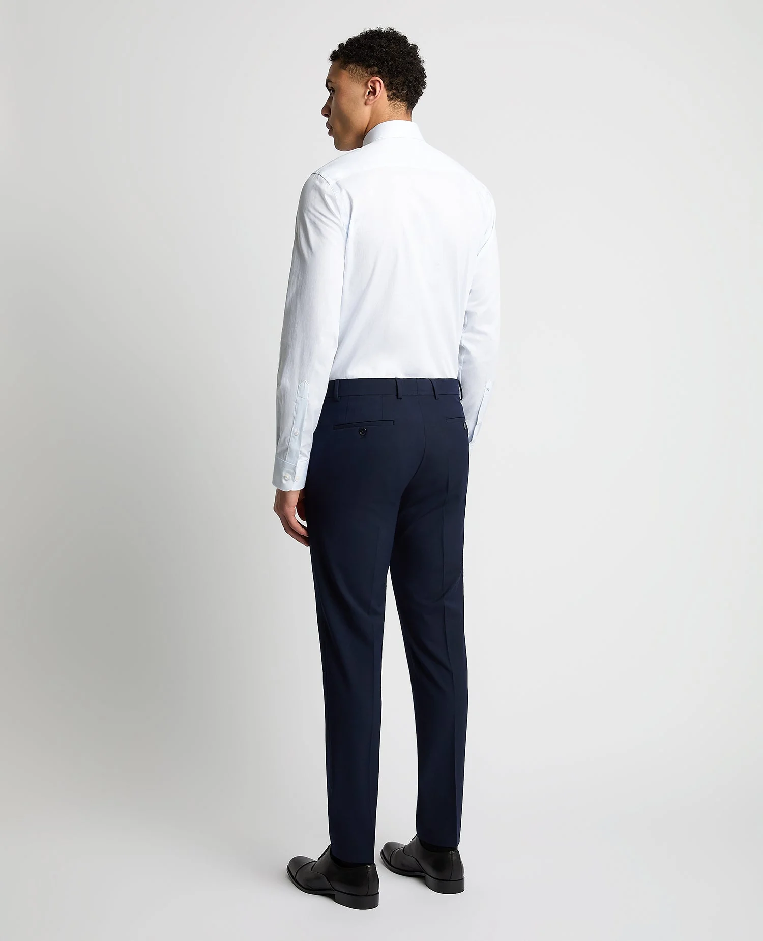 Tapered Fit Pinstripe Cotton Shirt - Image 3