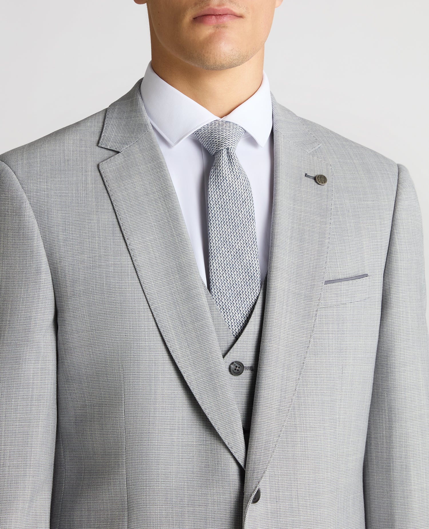 Tapered Fit Micro Houndstooth Suit - Image 5