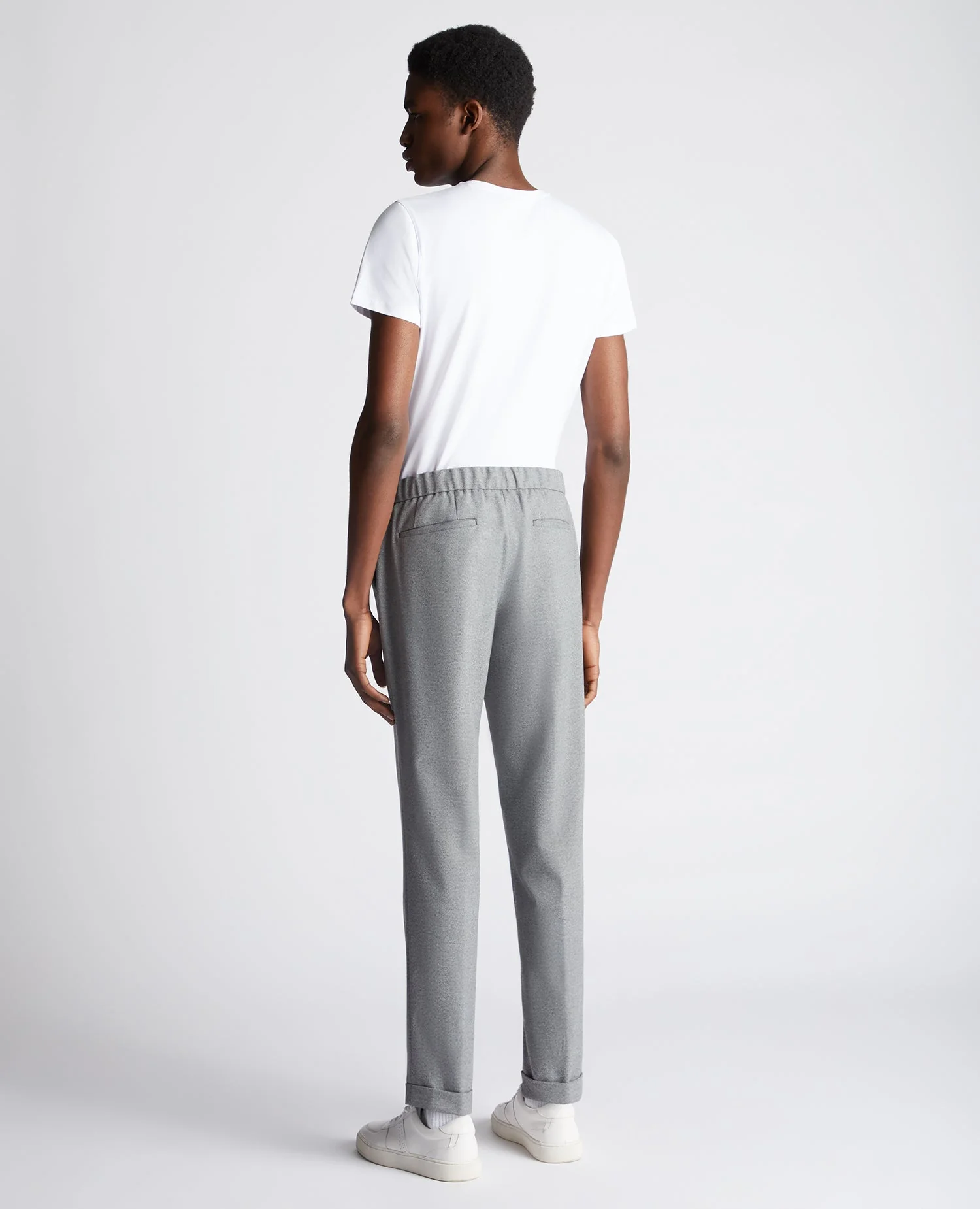 Tapered Fit Stretch Trousers - Image 3