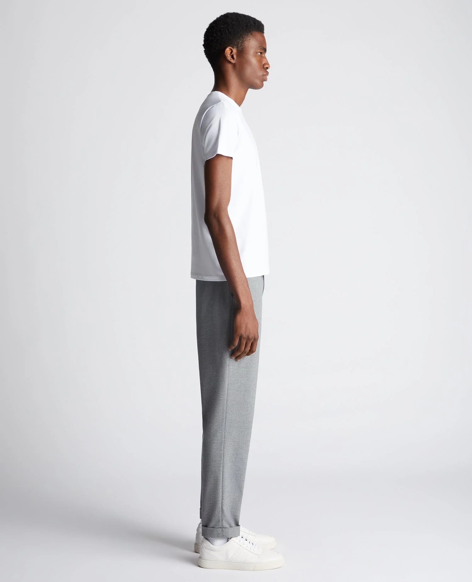 Tapered Fit Stretch Trousers - Image 4