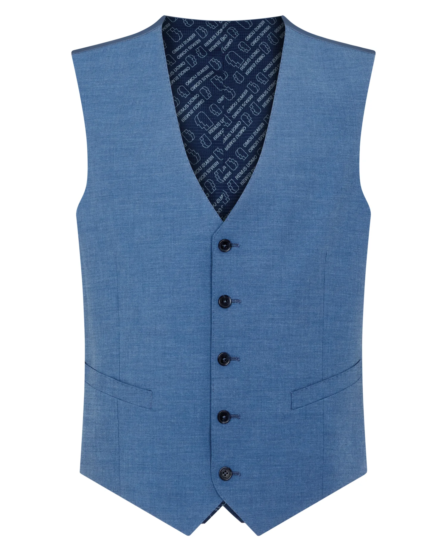 Tapered fit polyviscose stretch waistcoat - Image 5