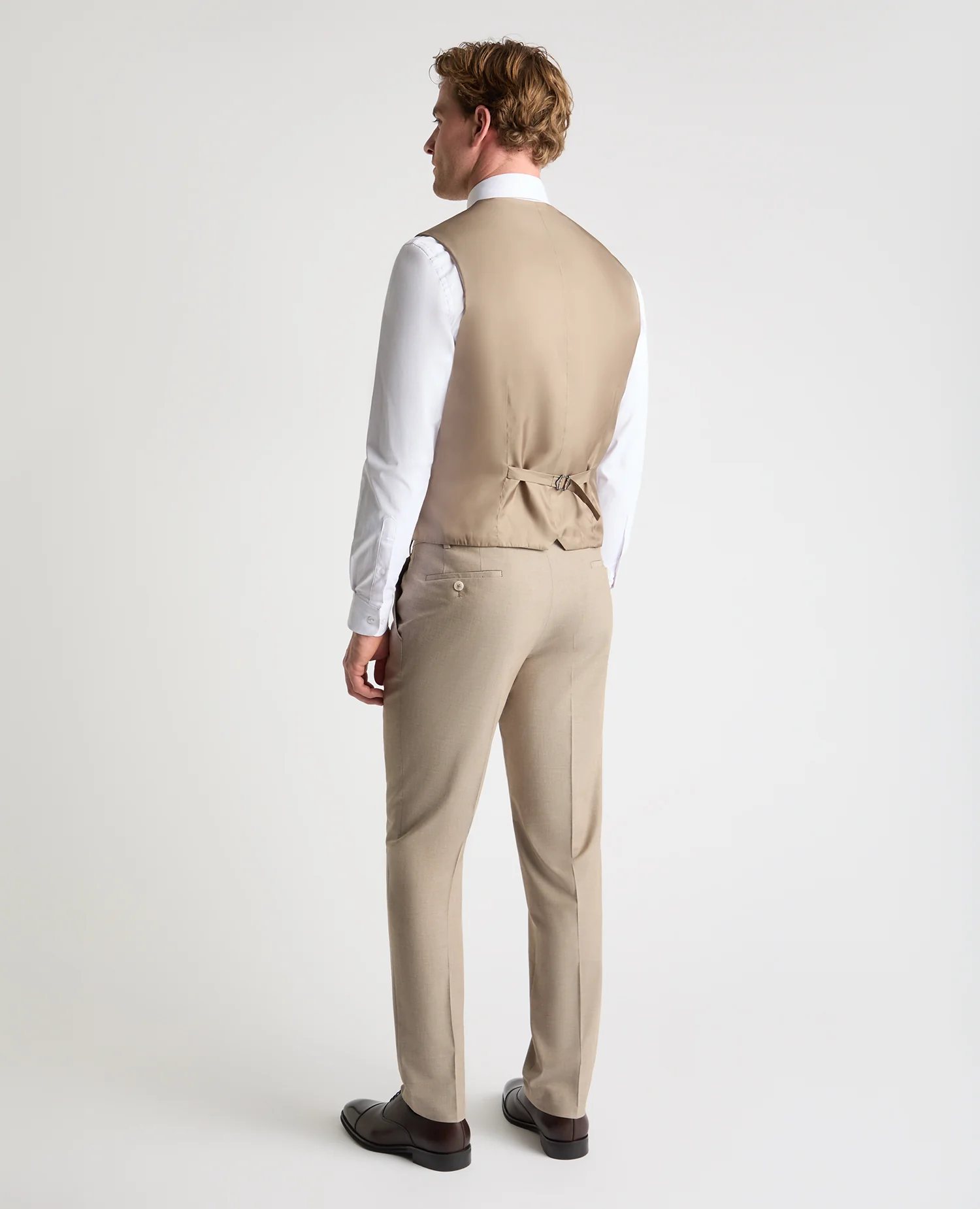 Tapered fit polyviscose stretch waistcoat - Image 3